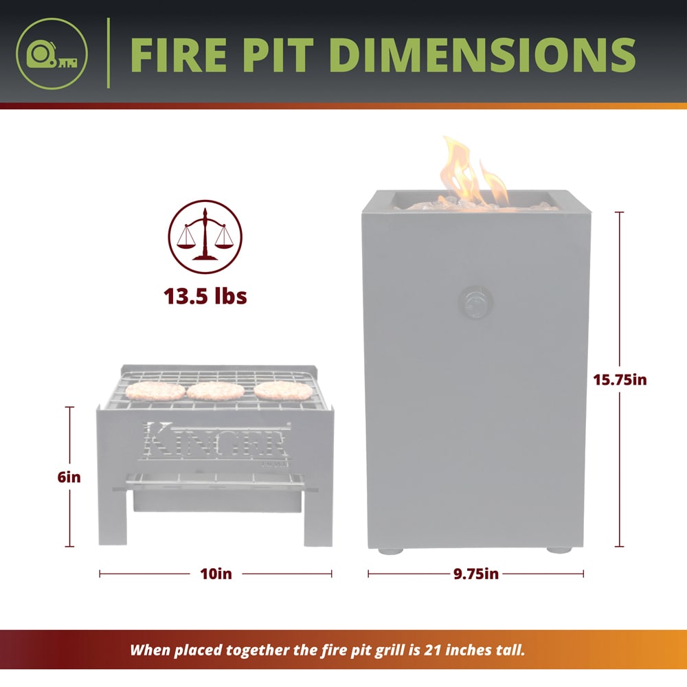 Kinger Home FP-012TBLK Outdoor-Gas-Firepits - View #8