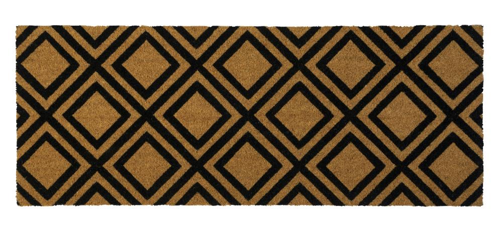 Entryways 506EB18X47 Natural Coir/Black Coir Rectangular Outdoor Door Mat