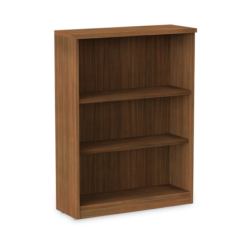 Alera Valencia Series 3-Shelf Bookcase in Modern Walnut - 31.75 inches x 14 inches x 39.38 inches #ALENVA634432WA