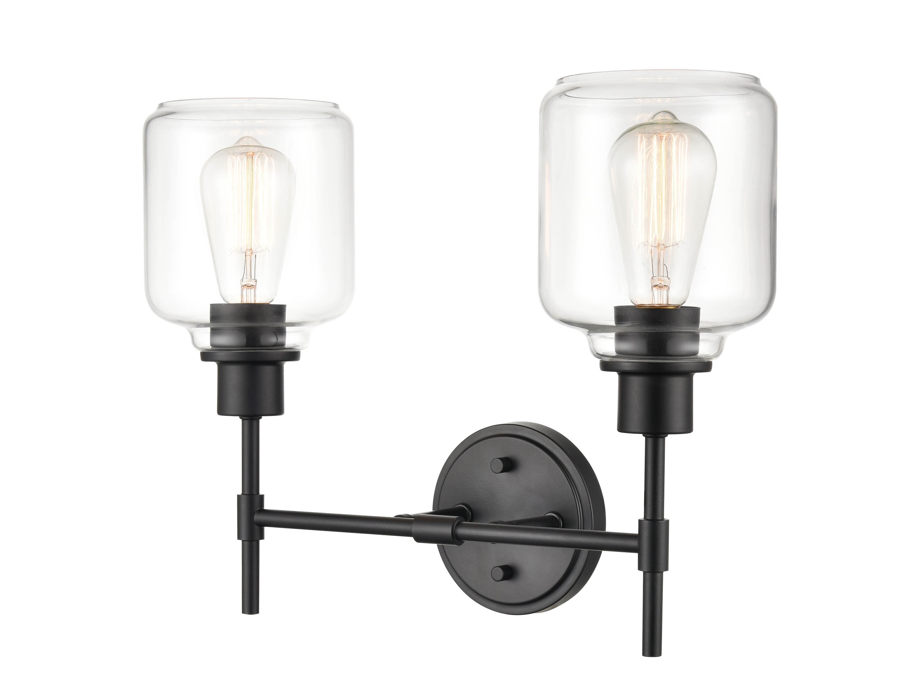 Millennium Lighting Asheville 17.5-in 2-Light Matte Black Led; Modern ...