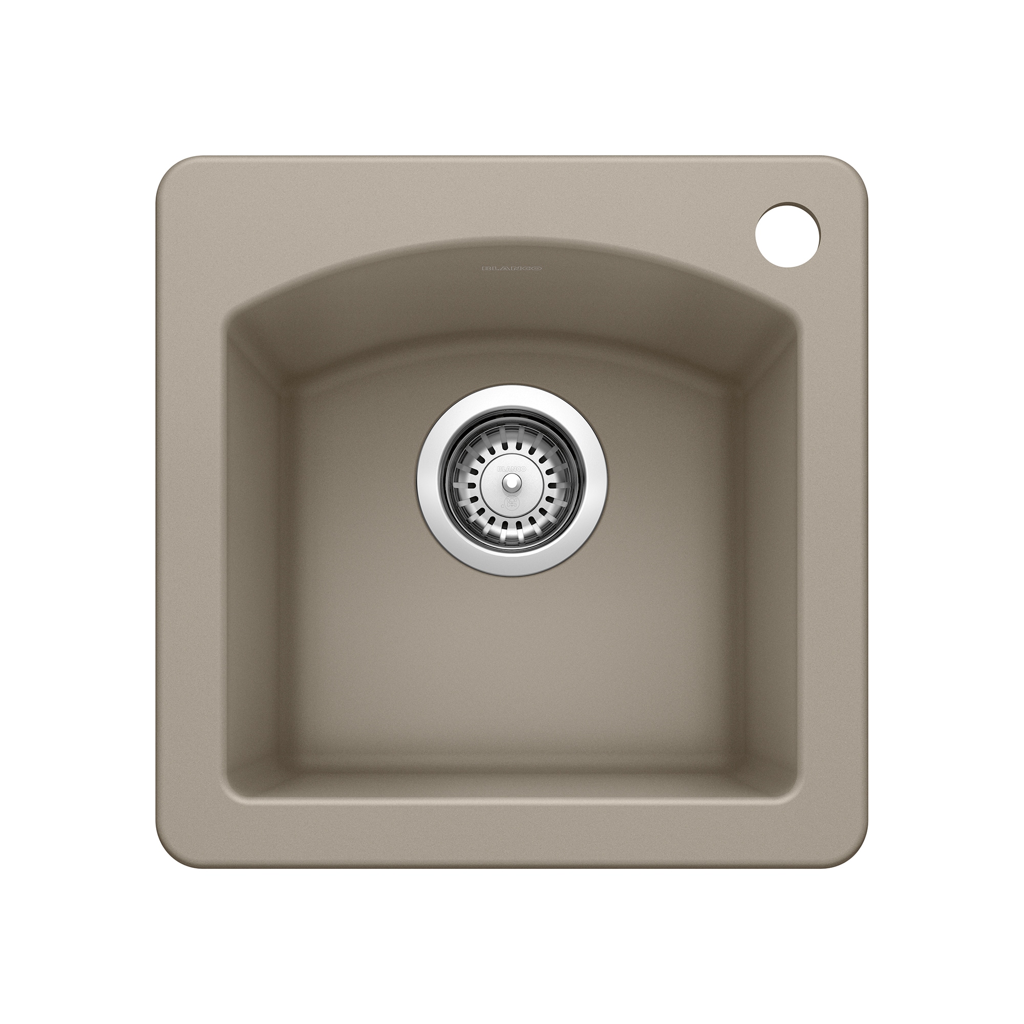 BLANCO 441295 Diamond 15.0-in L x 15.0-in W Granite Dual-mount Residential Bar Sink