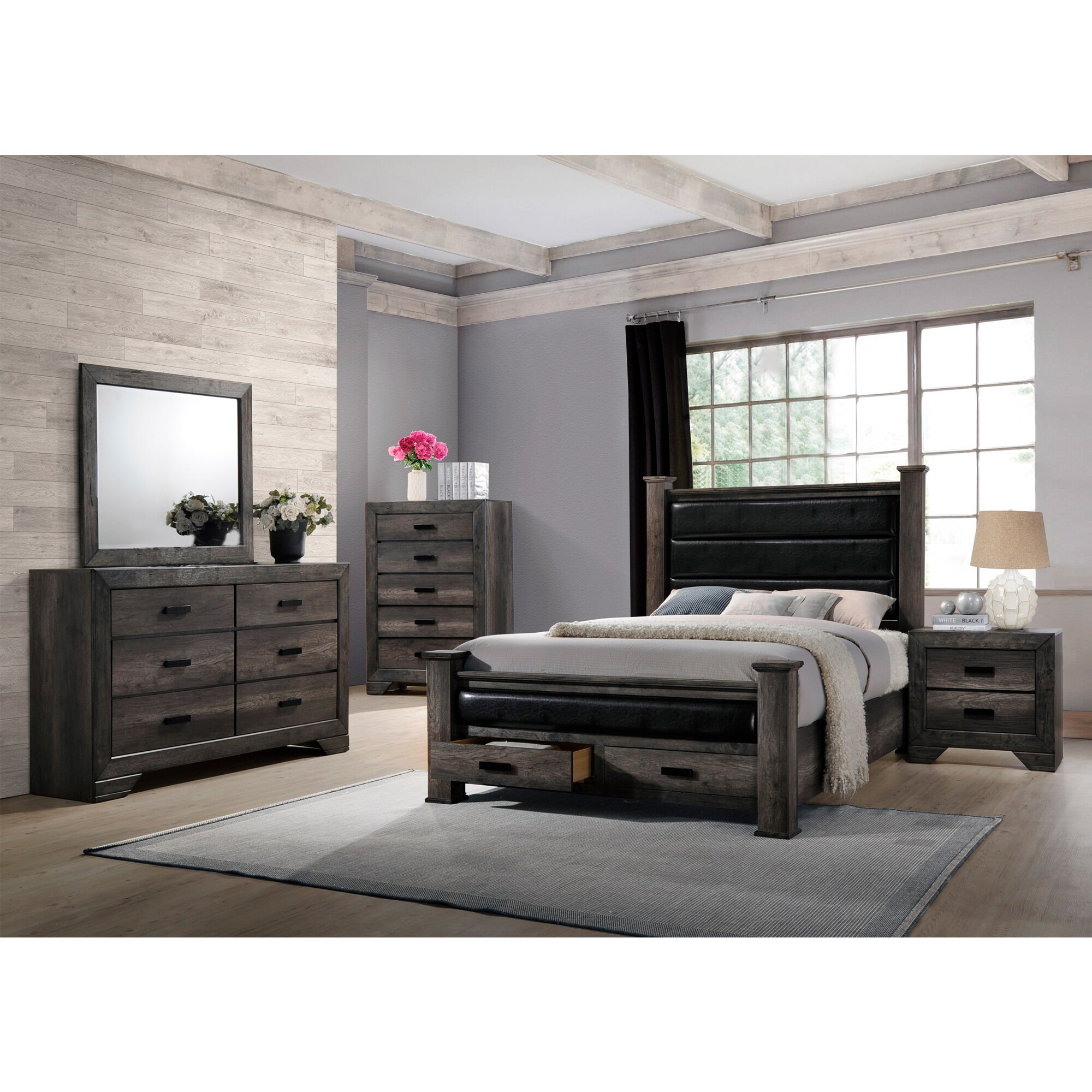 Picket House Furnishings Grayson Grey Oak 6-Drawer Double Dresser in ...