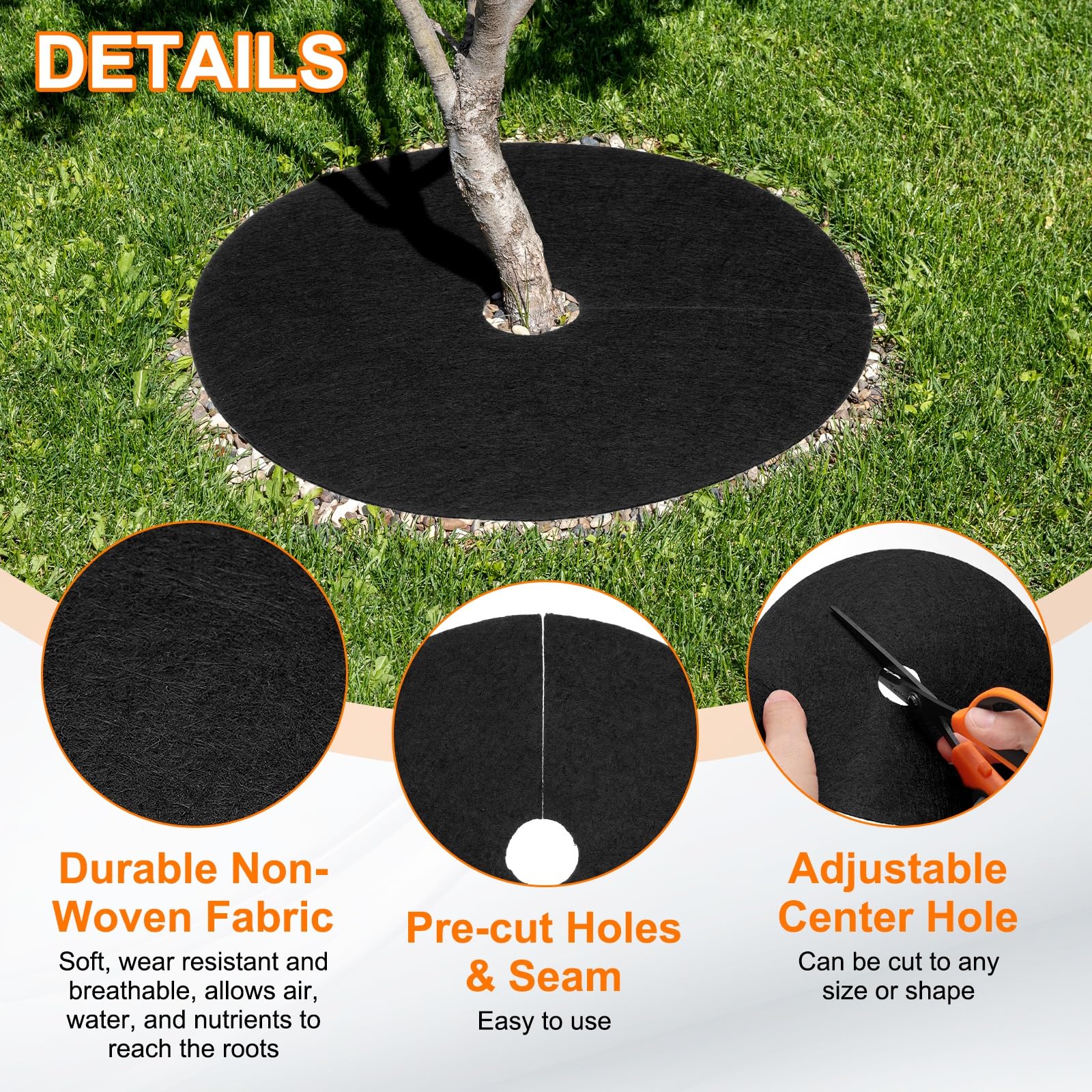 Ahfiwaso LAH0813H181 Rubber-Mulch-Tree-Rings - View #4