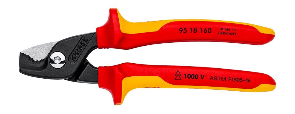 KNIPEX StepCut 6.25-in Cable Shears 1000V Insulated in the Cutting 