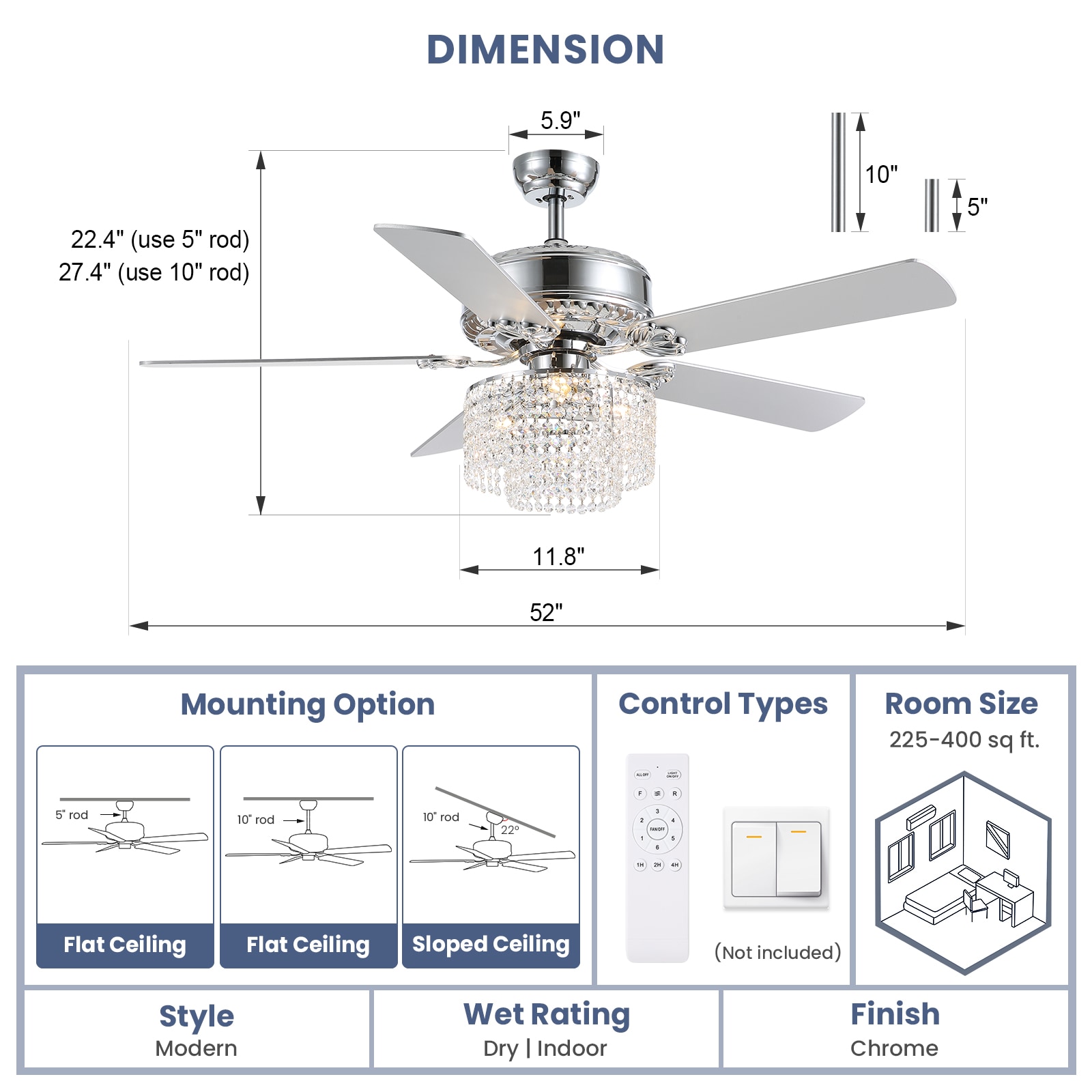 Liwidu LWOS-1003-03 Ceiling-Fans - View #3
