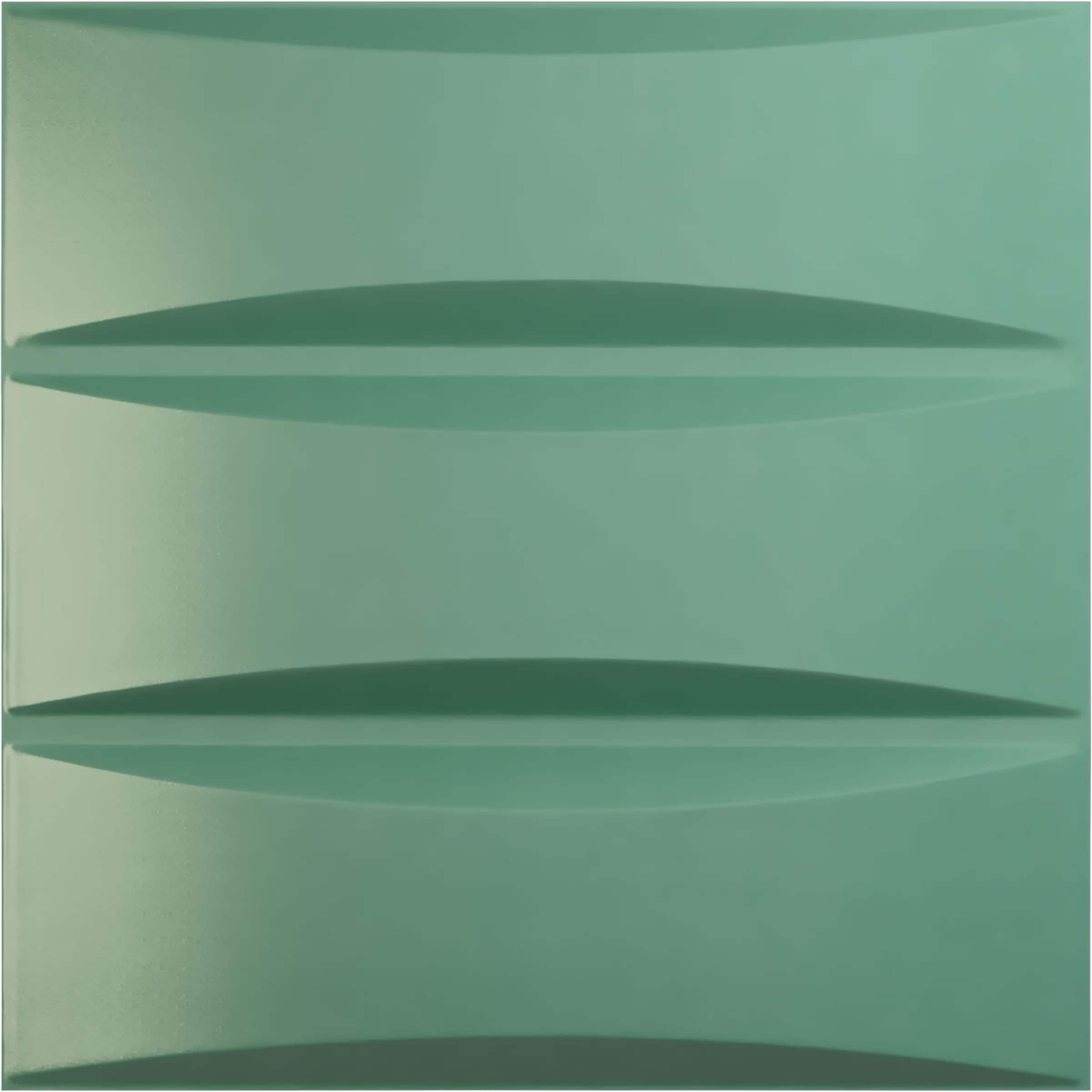 Ekena Millwork WP20X20TRFSM-CASE-12 19-5/8-in x 19-5/8-in Embossed Universal Pearl Metallic Sea Mist PVC Wall Panel 12 -Pack