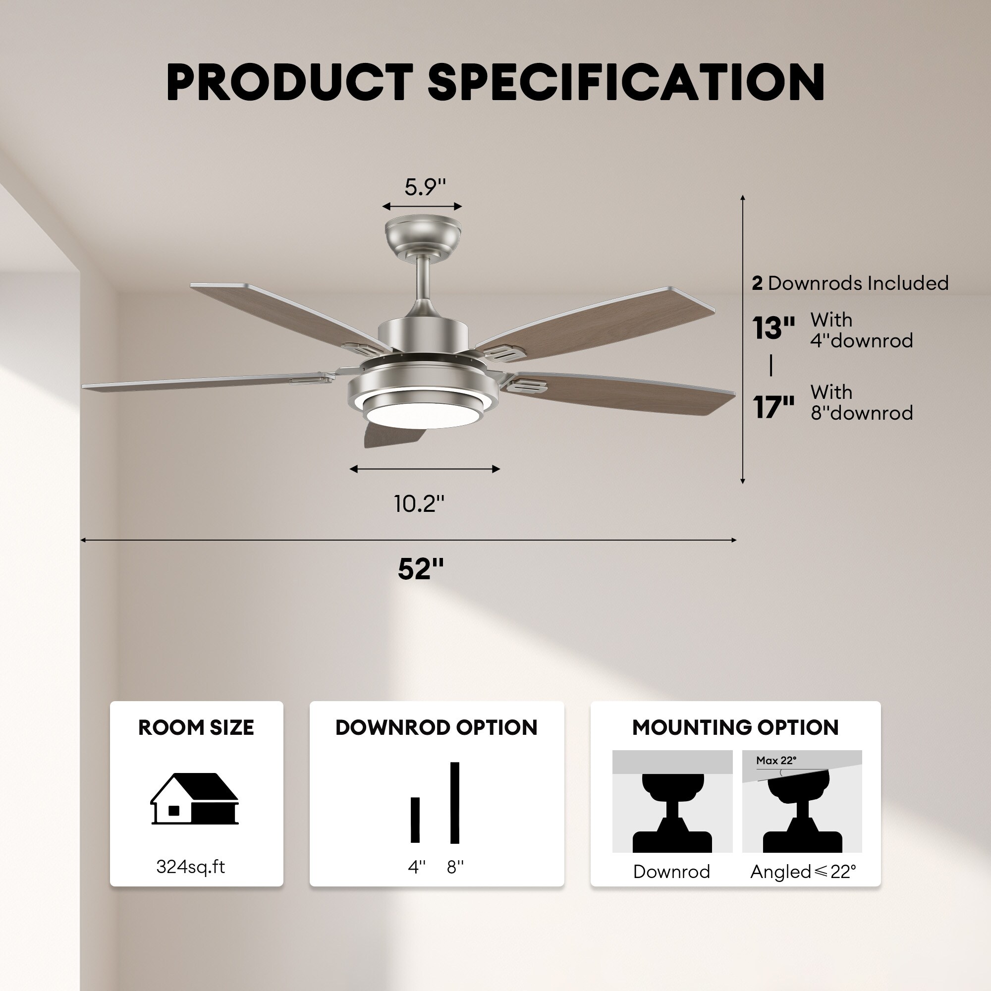 SILJOY LL-8838D-52-03 Ceiling-Fans - View #12