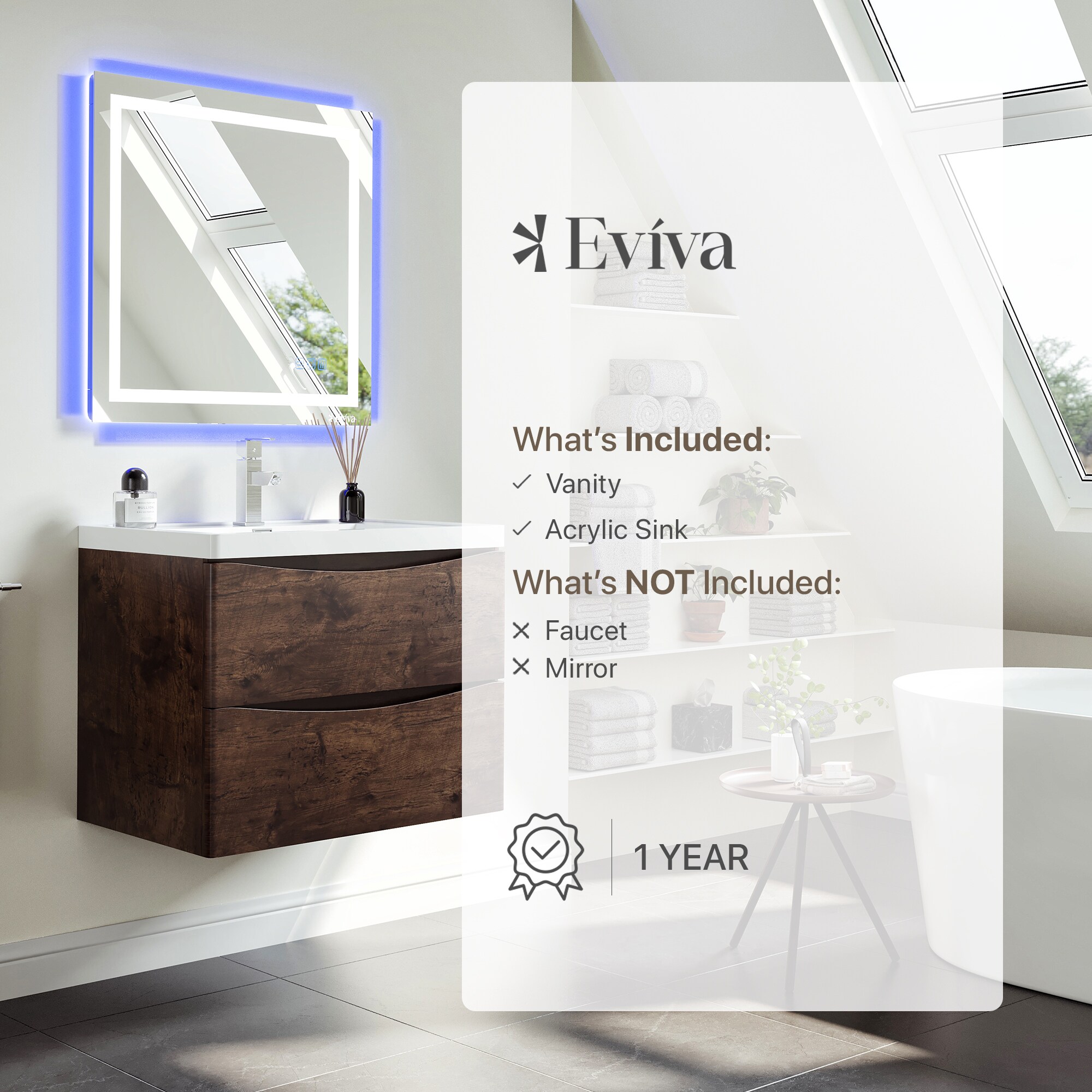 Eviva EVVN760-30RSWD-WM Bath-Vanity-Combo - View #8
