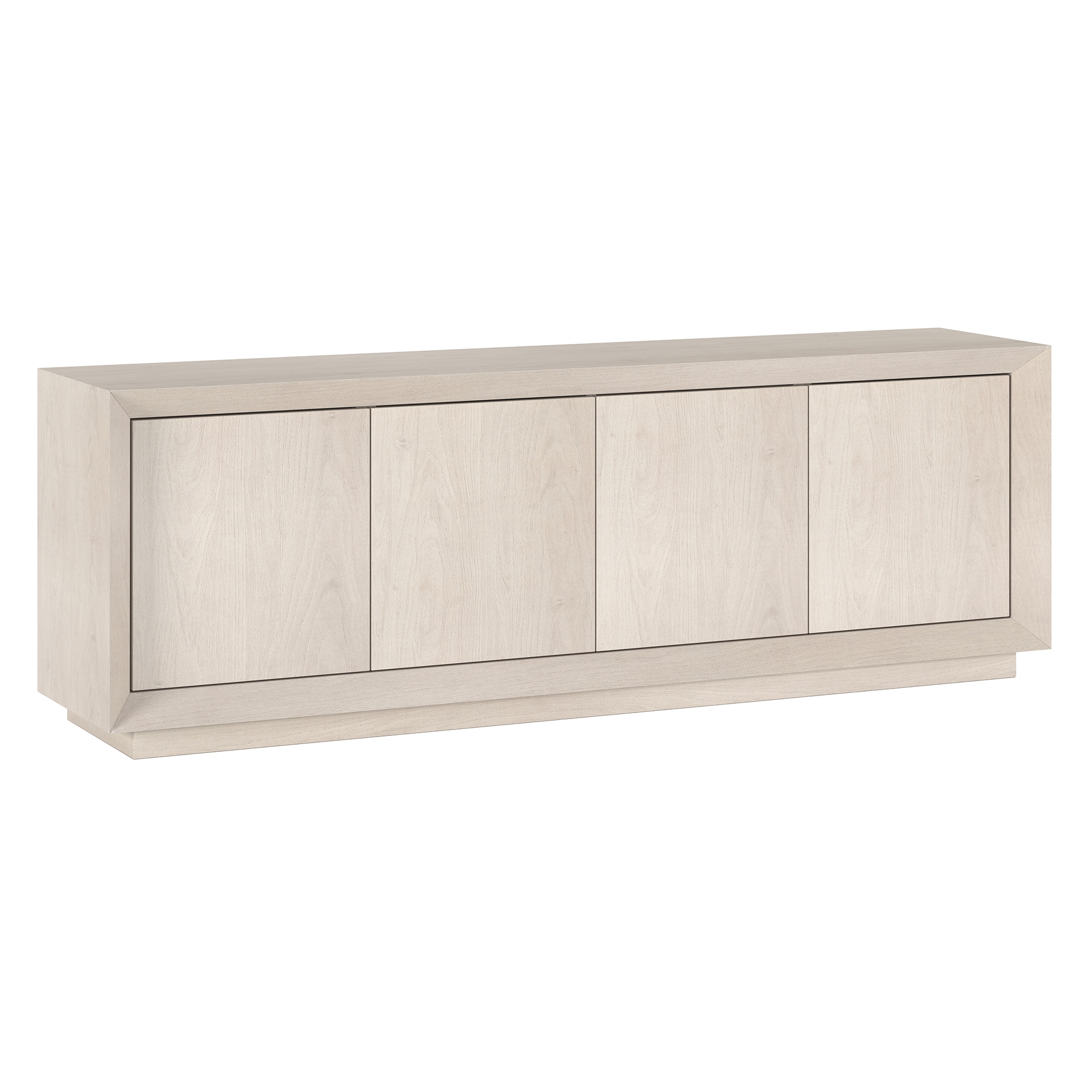 Hailey Home TV2005 Oswald Transitional Alder White TV stand ( Accommodates TVs more than 70-in )