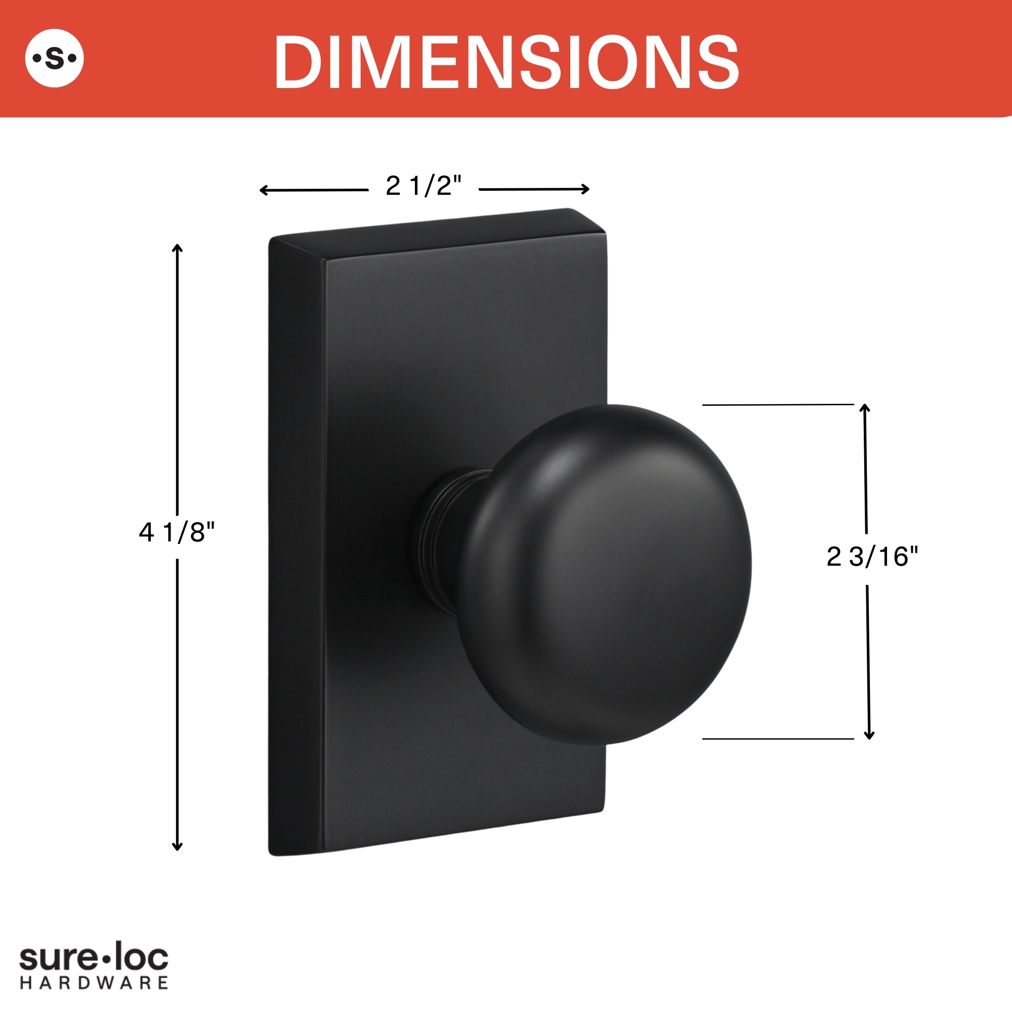 Sure-Loc Hardware OK102 NI Door-Knobs - View #6