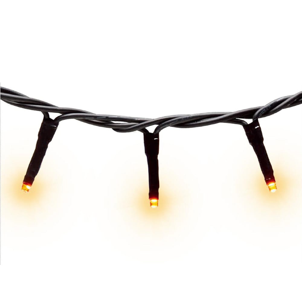Haunted Living SLS300OR8FP2 300-Count 24.92-ft Multi-function Plug-In Orange Halloween Lights