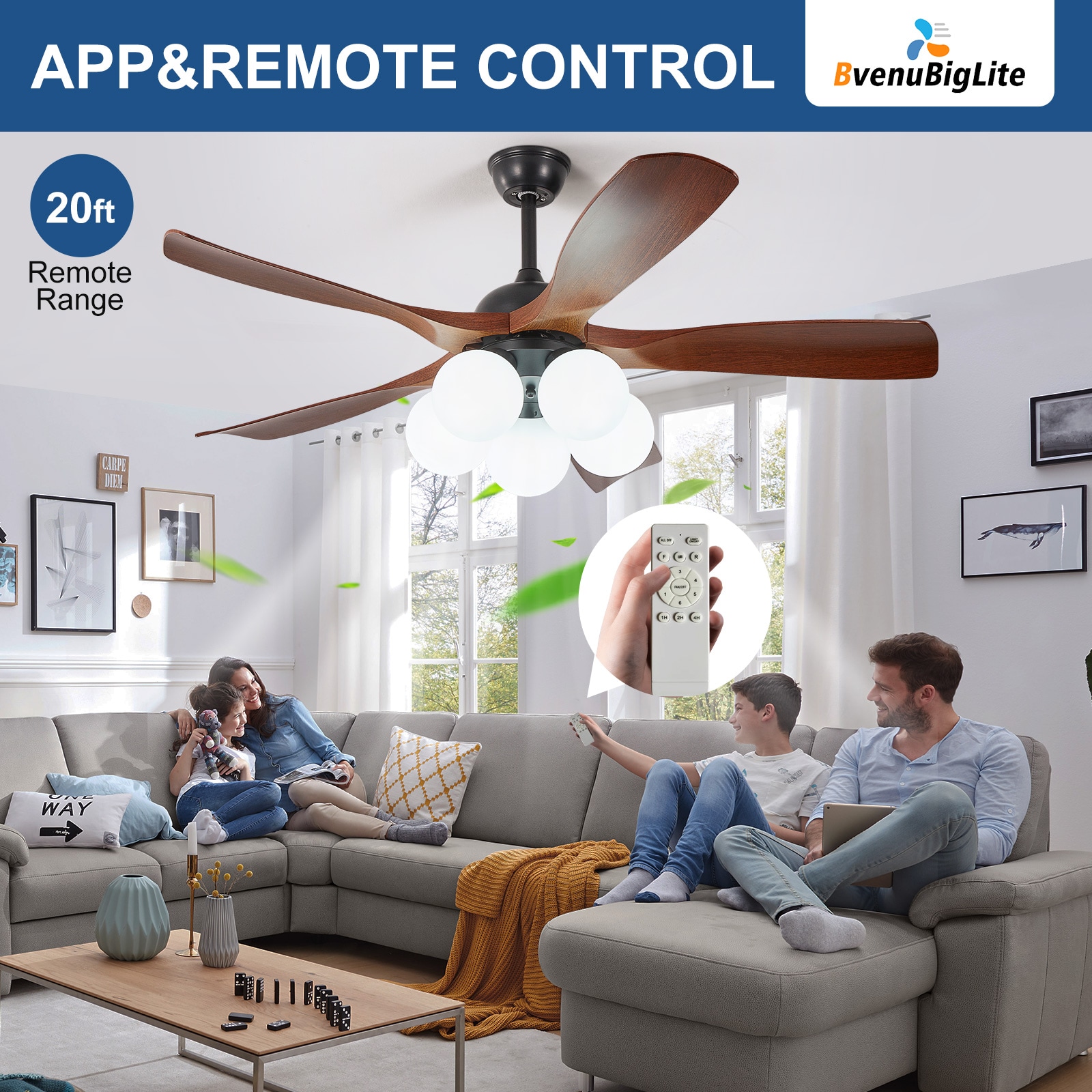 Dovanpaul 231-46B-BR Ceiling-Fans - View #3