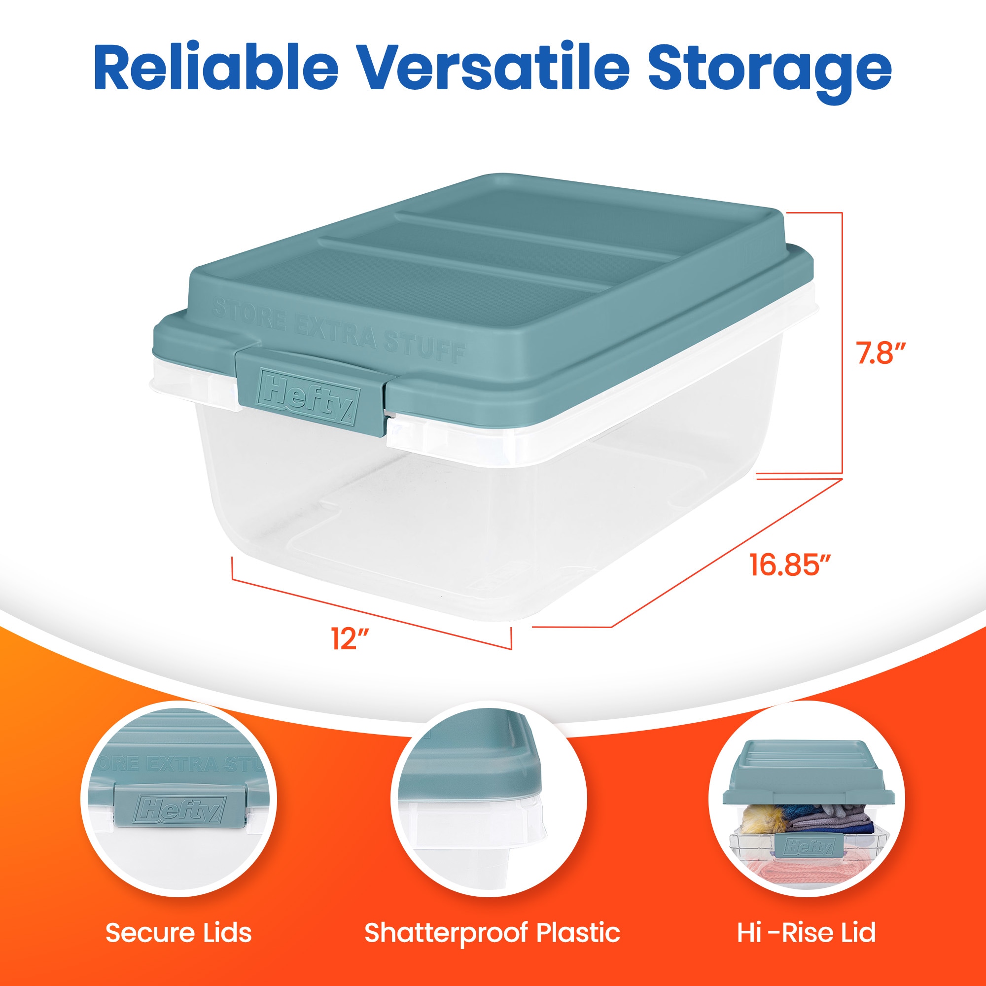 Hefty 407237 Plastic-Storage-Totes - View #3