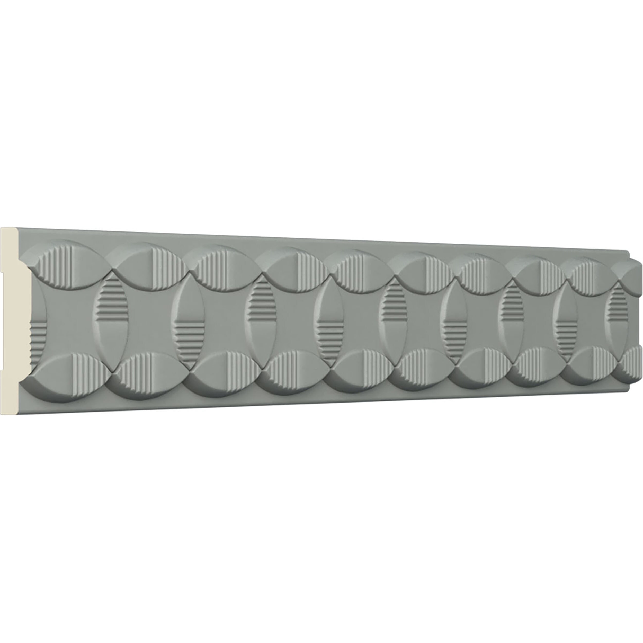 Gray Polyurethane Decorative Chair Rail Moulding 94.5"