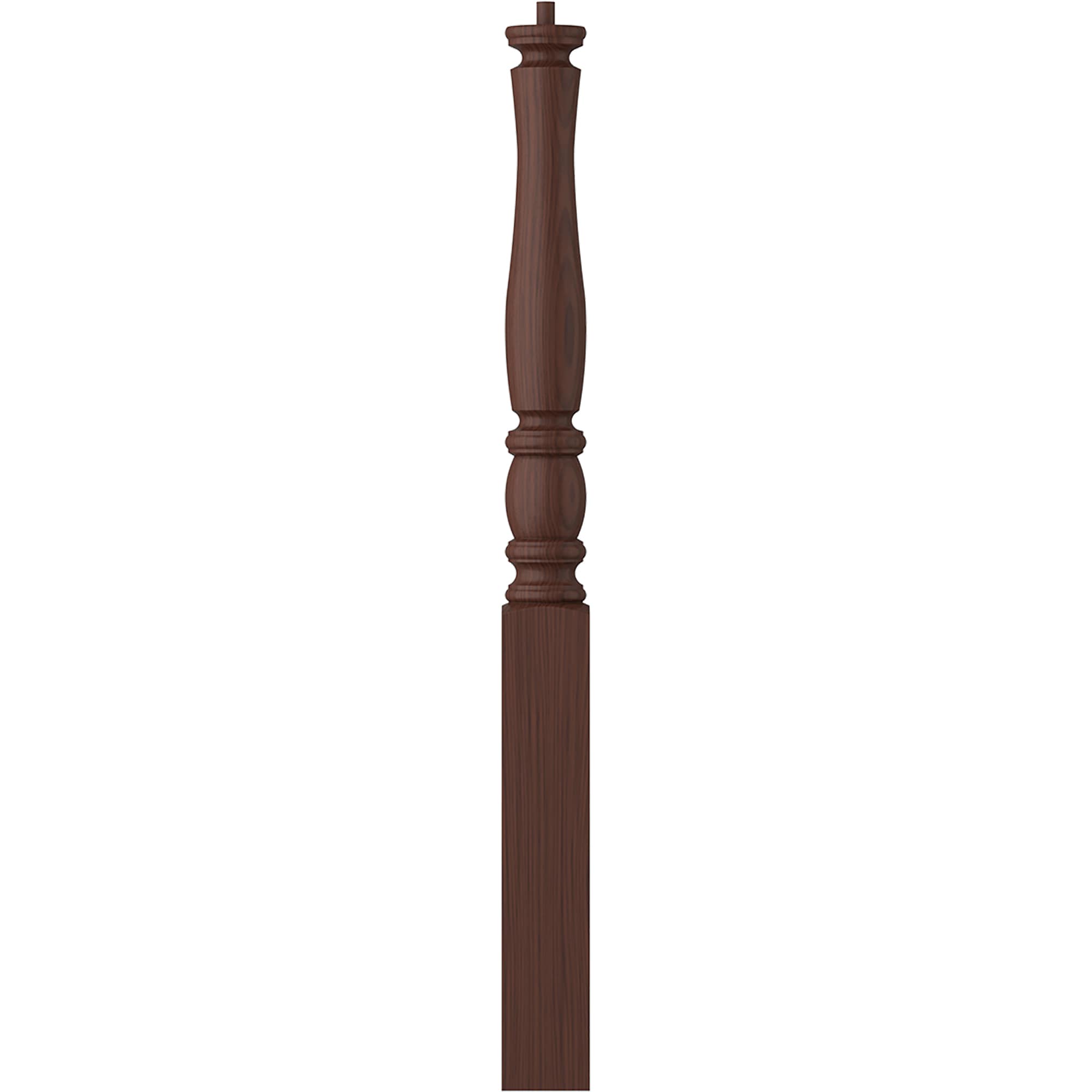 L.J. Smith Stair Systems LJP-3310-W Briarcliffe 3.5-in x 43-in Unfinished Walnut Starting Stair Newel Post
