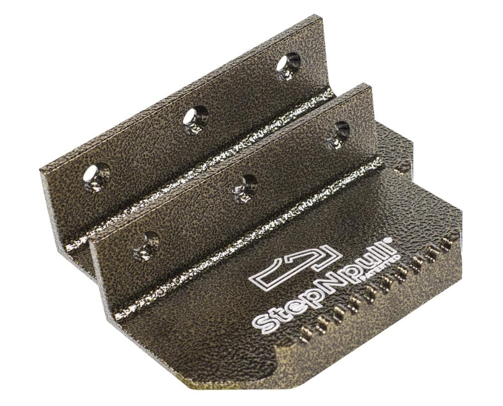 StepNpull SNPE-GV Hands Free Foot Operated 5-in W x 3-1/4-in H Gold Vein Pull Plate (2-Pack)
