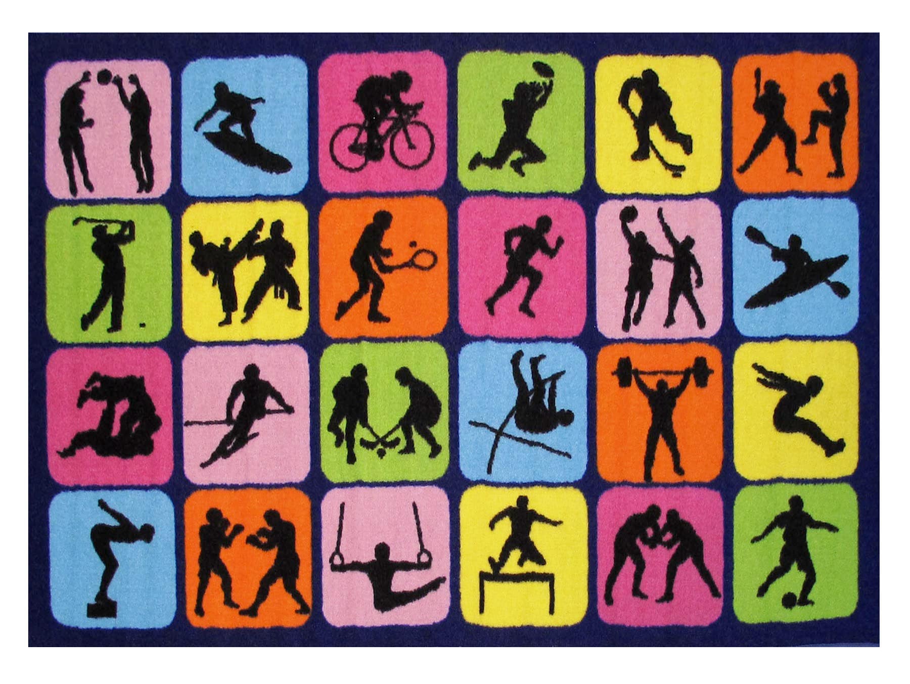 Fun Rugs FT-126 3958 Fun Time 3 X 4 (ft) Multi-color Indoor Area Rug
