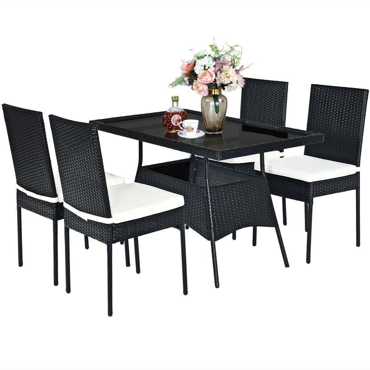 Slickblue D-CO-+90346WH Patio-Dining-Sets - View #6
