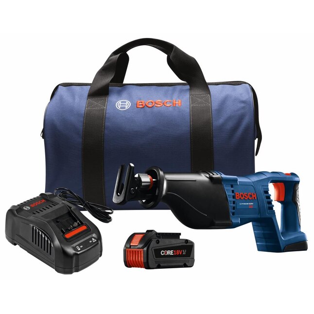 Bosch Core18v Variable Speed Brushless Cordless Reciprocating Saw (Charger Included and Battery Included) Bosch Core18v Variable Speed Brushless Cordless Reciprocating Saw (Charger Included and Battery Included)