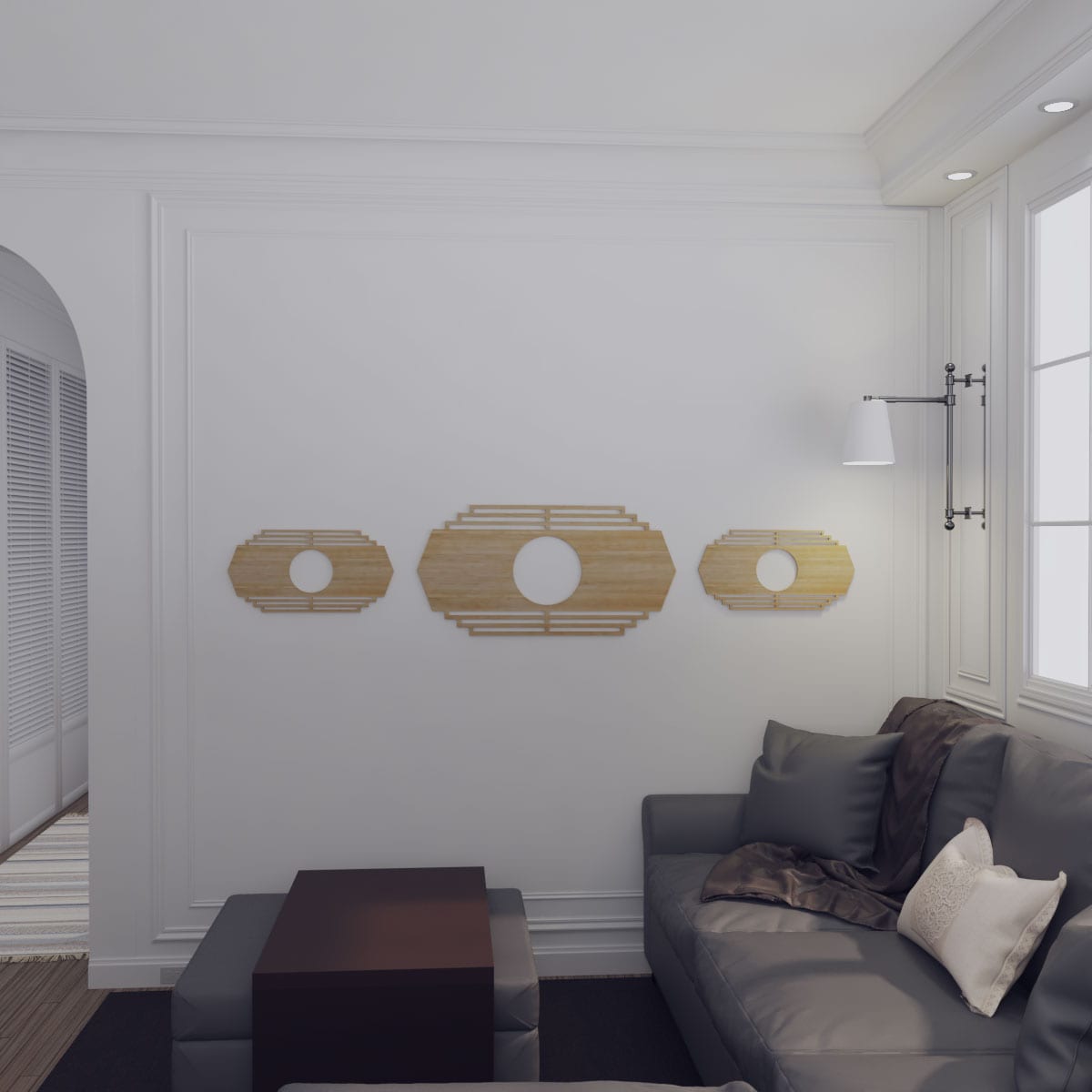Ekena Millwork CMWP22X11X0250CSHI Ceiling-Medallions - View #14