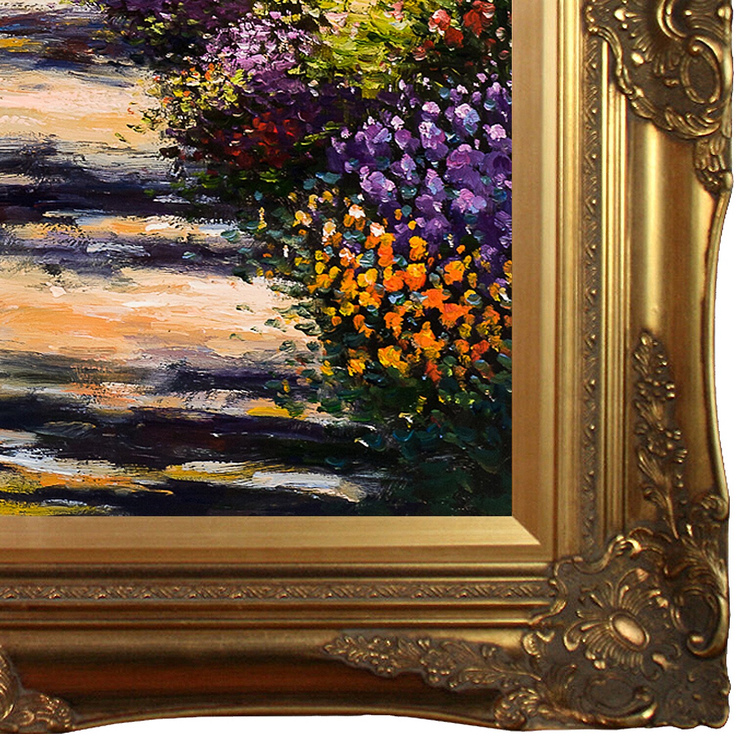 La Pastiche Framed 28-in H x 32-in W Garden Painting on Canvas in the ...