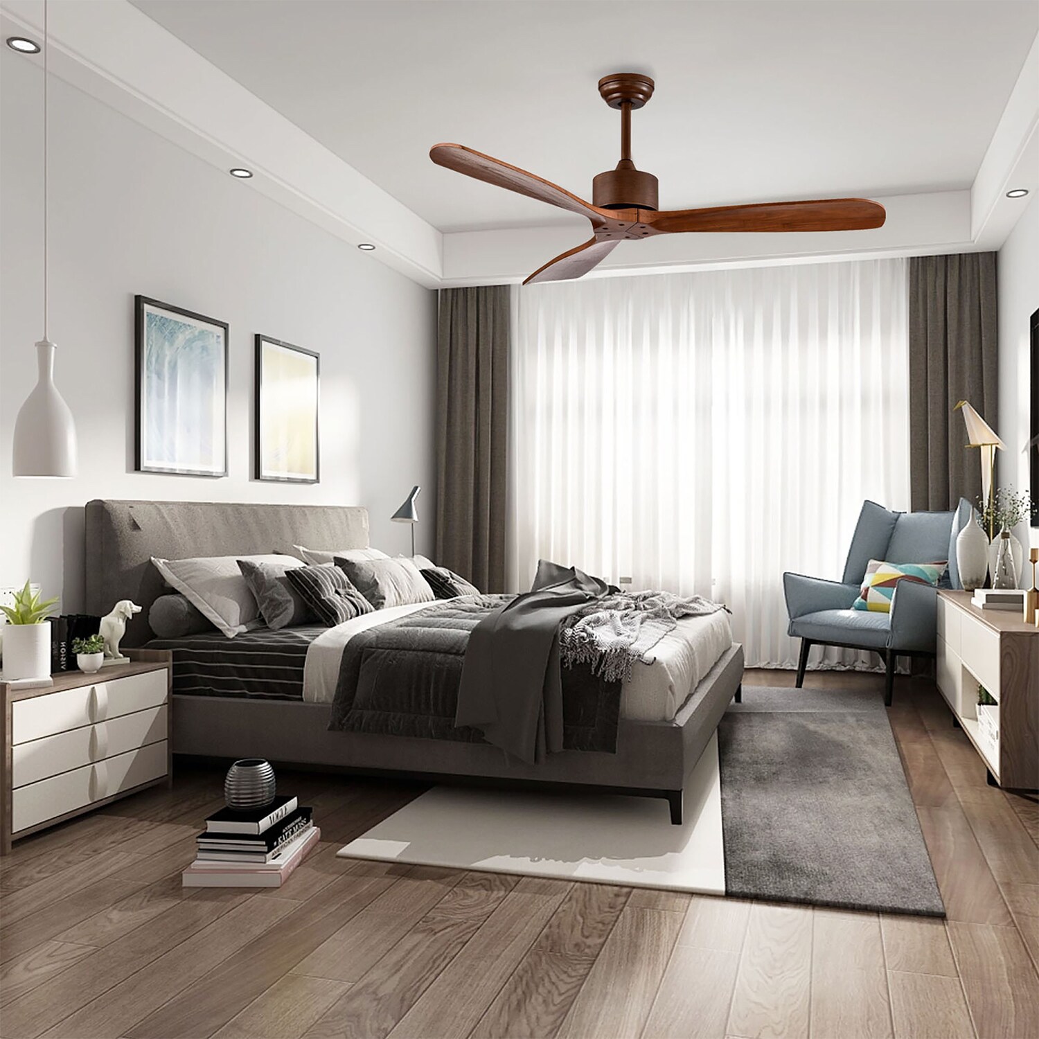 WELLFOR CHY-CF001USBN Ceiling-Fans - View #4