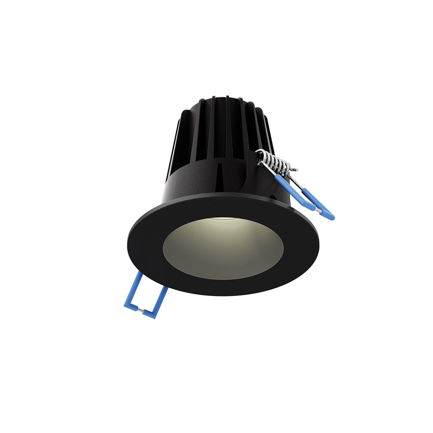 DALS Lighting RGR2-CC-BK Rgr Black 600 -Lumens Switchable Round Dimmable LED Canless Wet rated Recessed Downlight