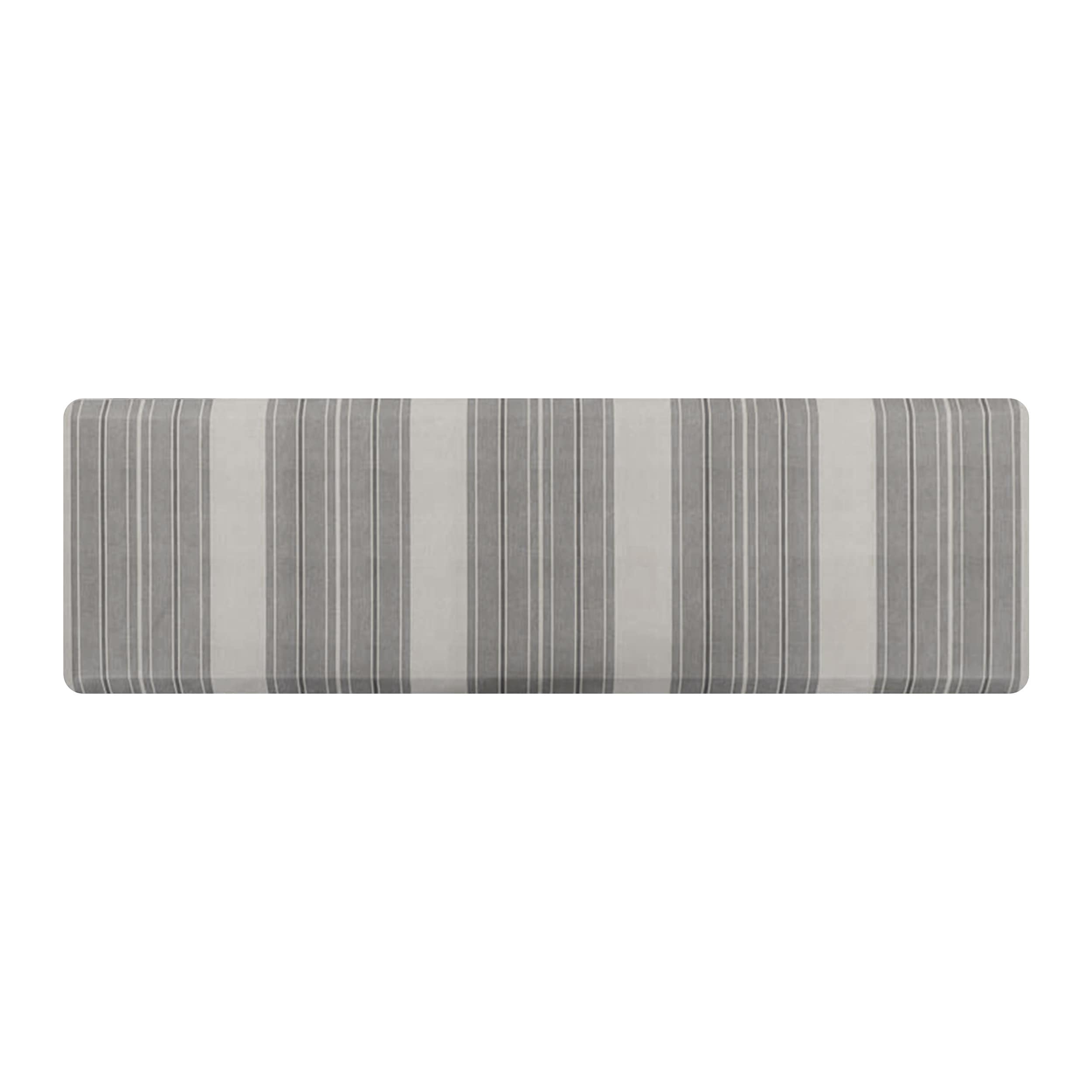 Bungalow Flooring 20958009206107 2-ft x 6-ft Dark Grey Polyester Rectangular Indoor Decorative Anti-fatigue mat