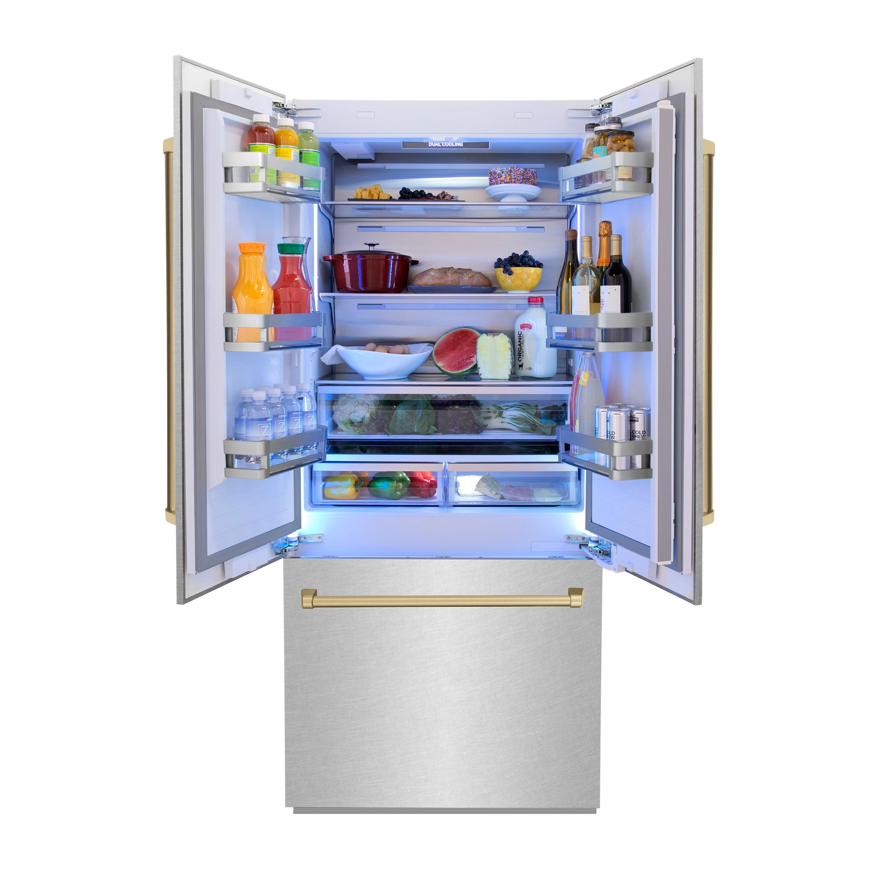 ZLINE KITCHEN & BATH RBIVZ-SN-36-CB French-Door-Refrigerators - View #4