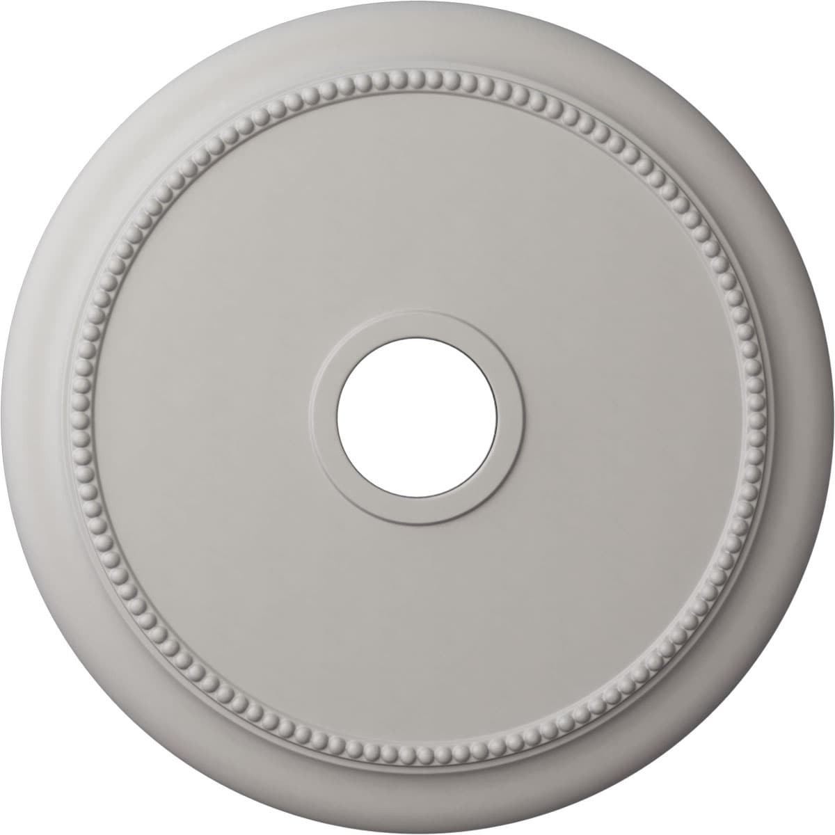Ekena Millwork CM24CRUWF Crendon 24.125-Inches W x 24.125-Inches L Painted Ultra Pure White Polyurethane Whole Ceiling Medallion