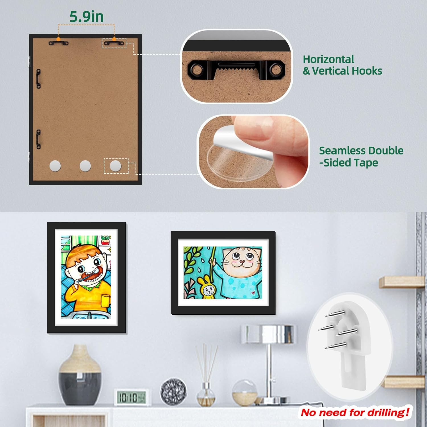 DecorUHome FRAME8511-4-BL Picture-Frames - View #4