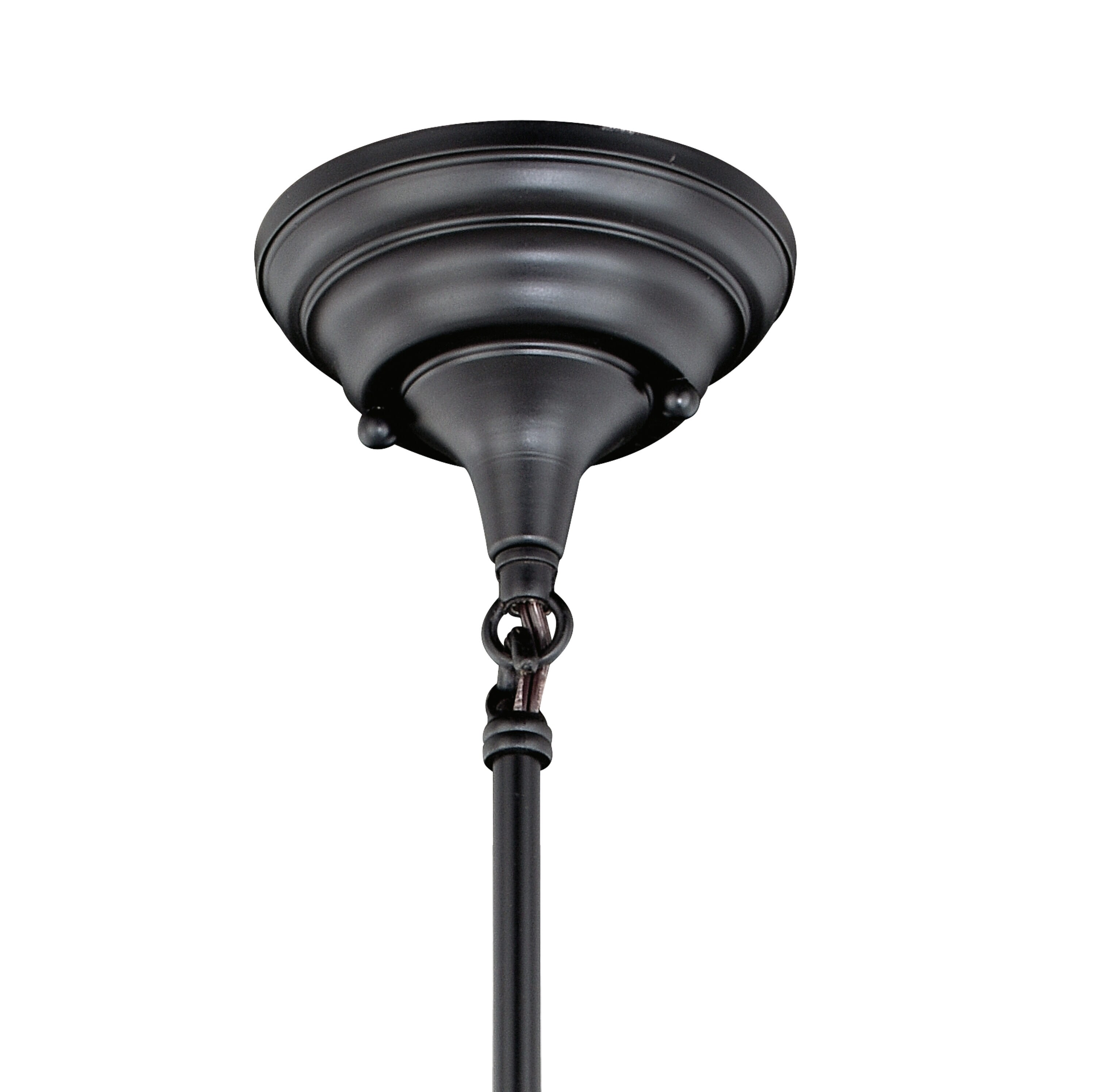 Huntley Oil Rubbed Bronze Mini Pendant with Glass Shade