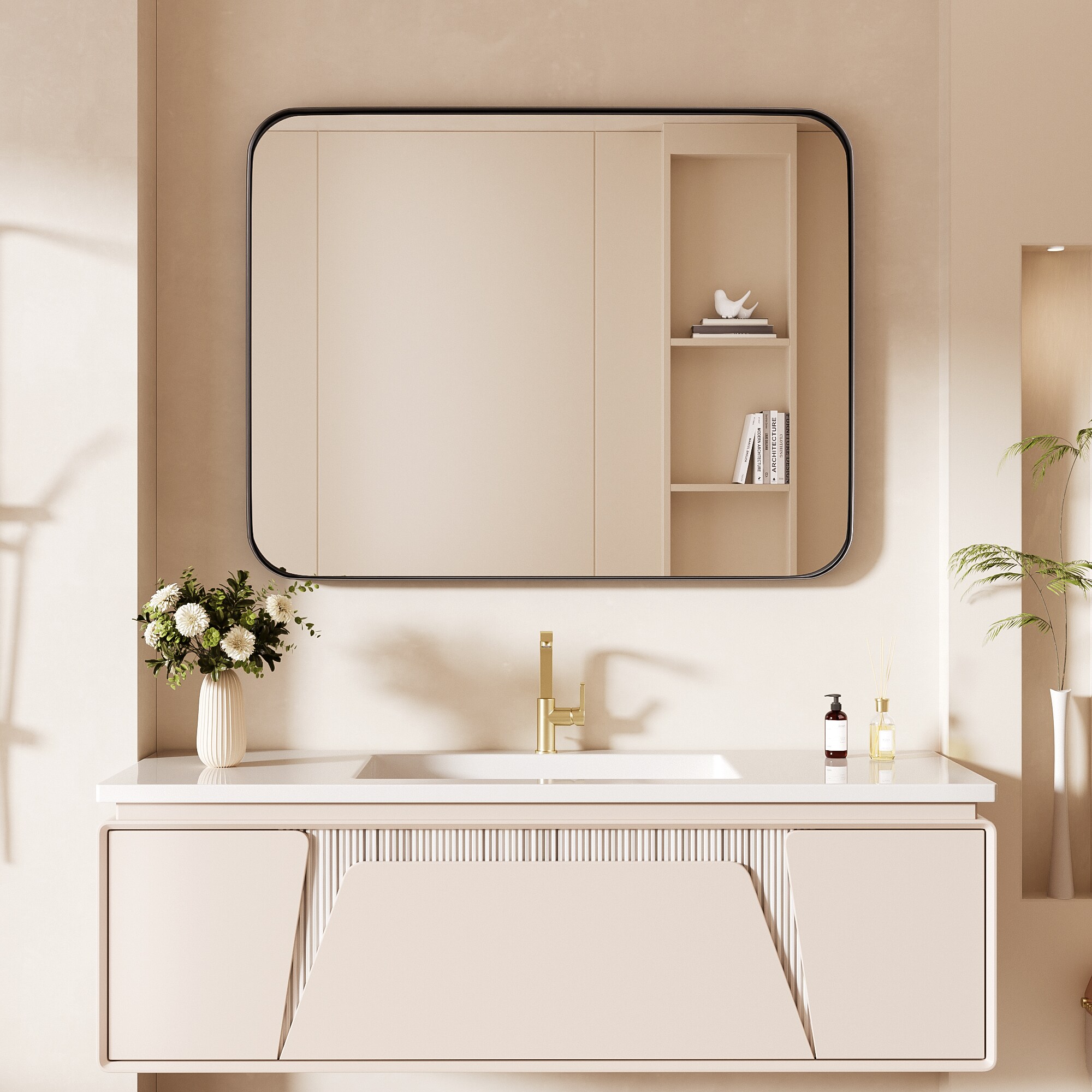 LOVMOR Y-TM2836-B Framed-Bath-Mirrors - View #2