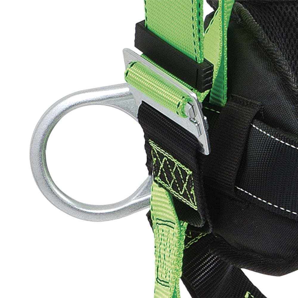 PeakWorks Full Body Safety Harness with Positioning Belt, Padded Lumbar ...