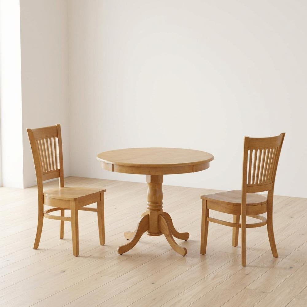 FurniFact ANVA3-OAK-WWHT1 Dining-Sets - View #6