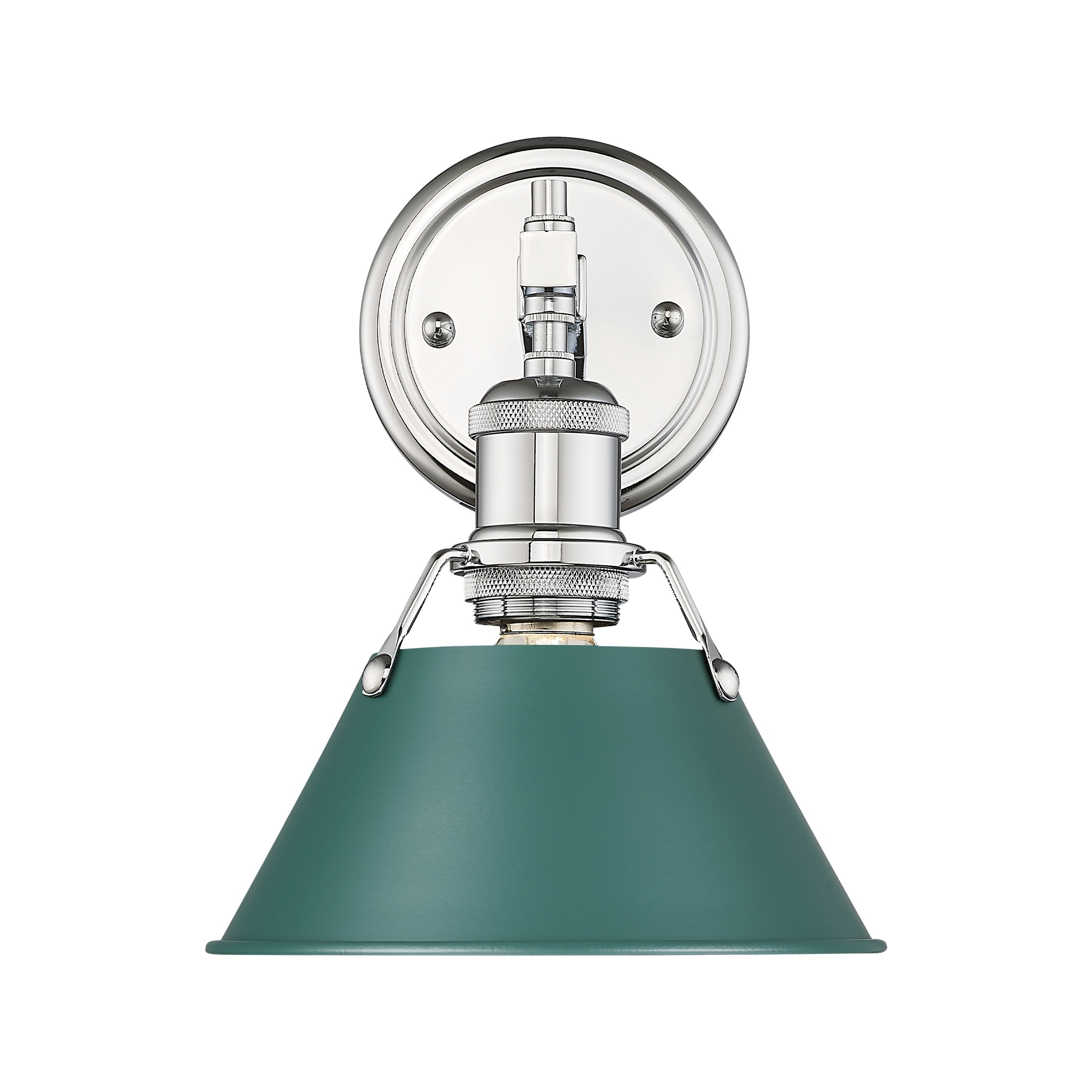 Golden Lighting 3306-BA1 CH-GN Orwell 8.5-in 1 -Light Chrome Transitional Vanity light