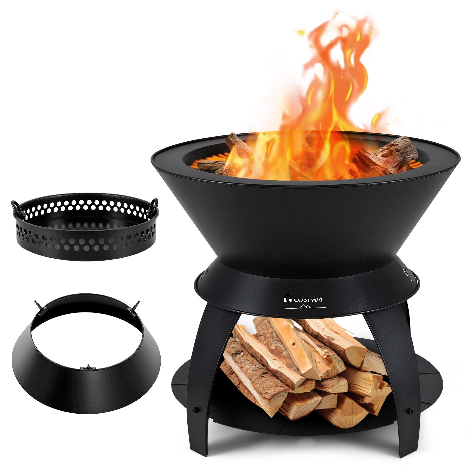 Slickblue D-CO-KD89711PN Outdoor-Woodburning-Firepits - View #3