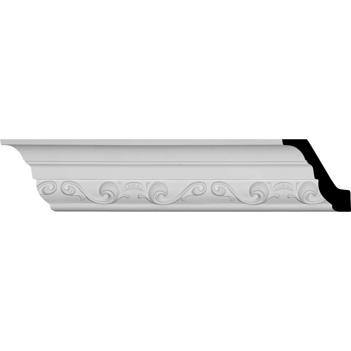 Ekena Millwork MLD02X02X03CA-CASE-2 Caputo 2-3/4-in x 7-ft 10-1/2-in Primed Polyurethane Crown Moulding 2 -Pack