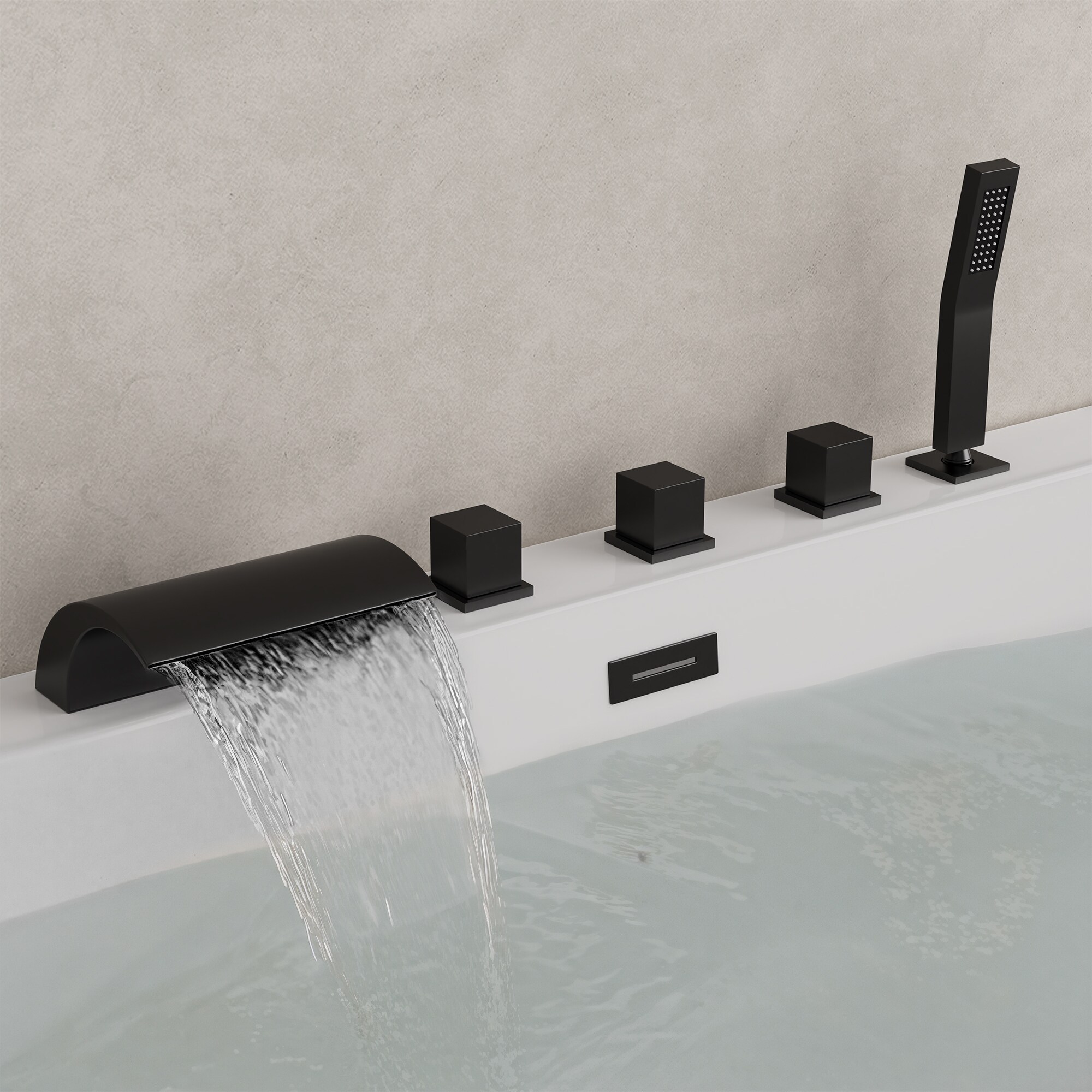 YAWWALK Y11W59-MB Roman-Tub-Faucets - View #2