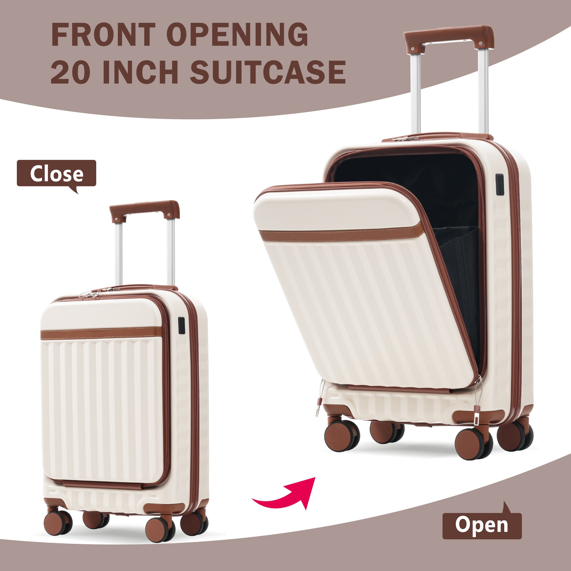 ModernLuxe L3P-N732P326130K Luggage-And-Luggage-Sets - View #3
