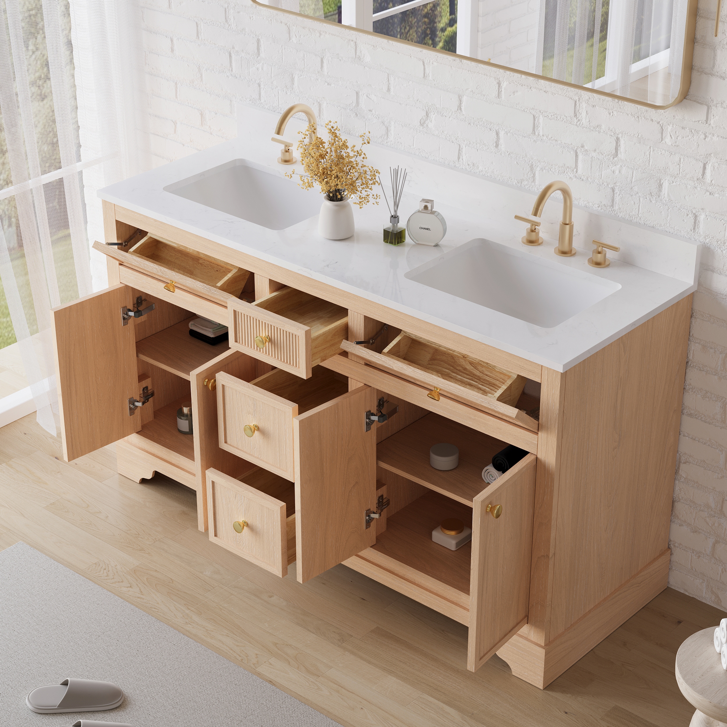WELLFOR EX-VEBV48GR Bath-Vanity-Combo - View #5