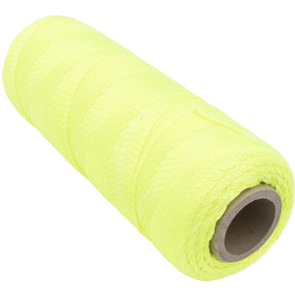 Marshalltown 500-ft Braided Fluorescent Yellow Nylon Mason Line String in  the String & Twine department at