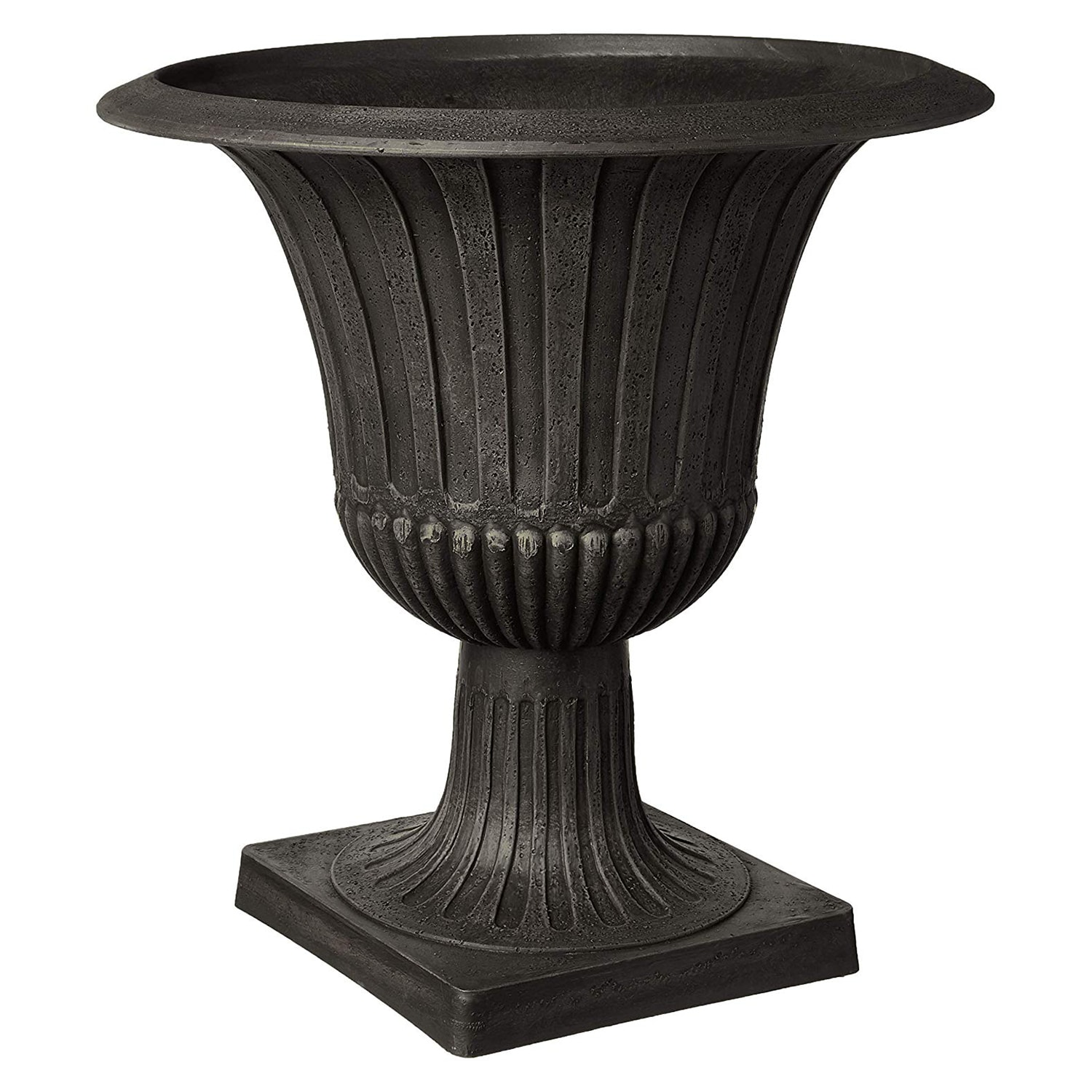 Arcadia Garden Products G50BK Urn 21.0-in W x 21-in H x Black Plastic Indoor/Outdoor Planter