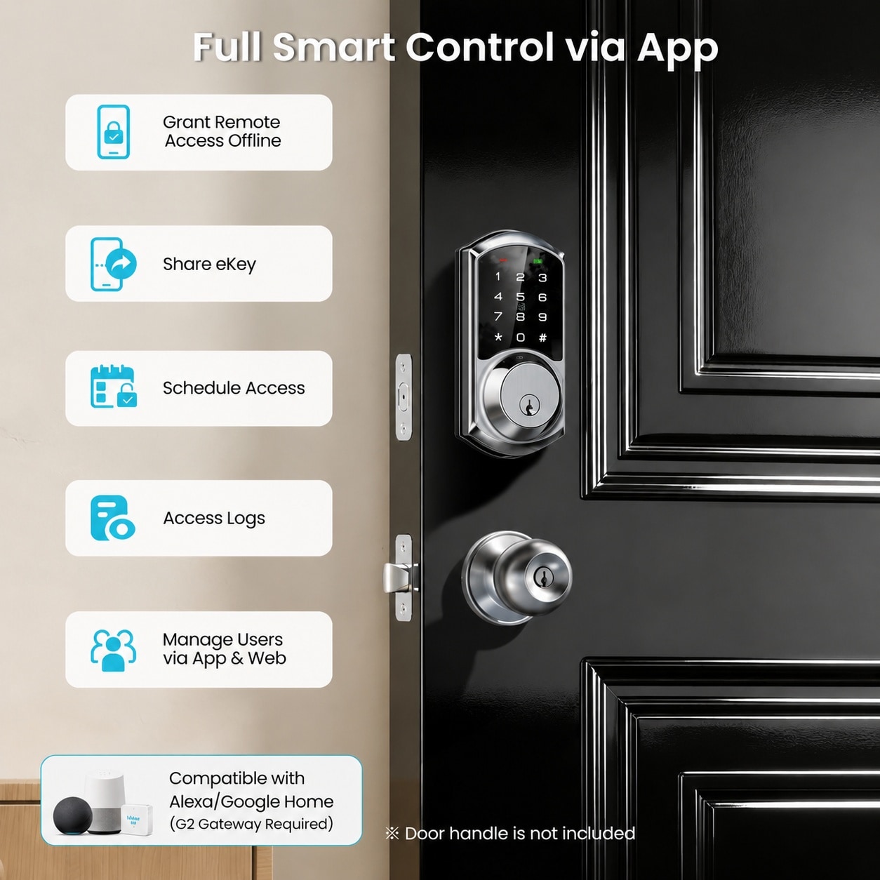 KIWDZFU LKI0805B287 Electronic-Door-Locks - View #3