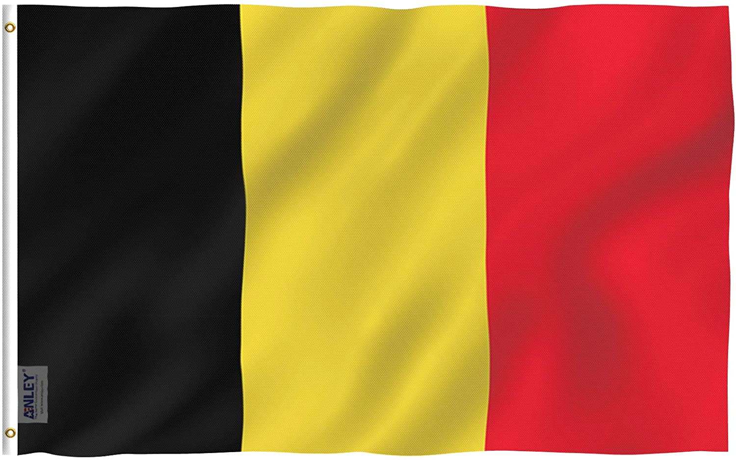 Anley A.FLAG.BELGIUM Belgium Flag 5-ft W x 3-ft H International Flag