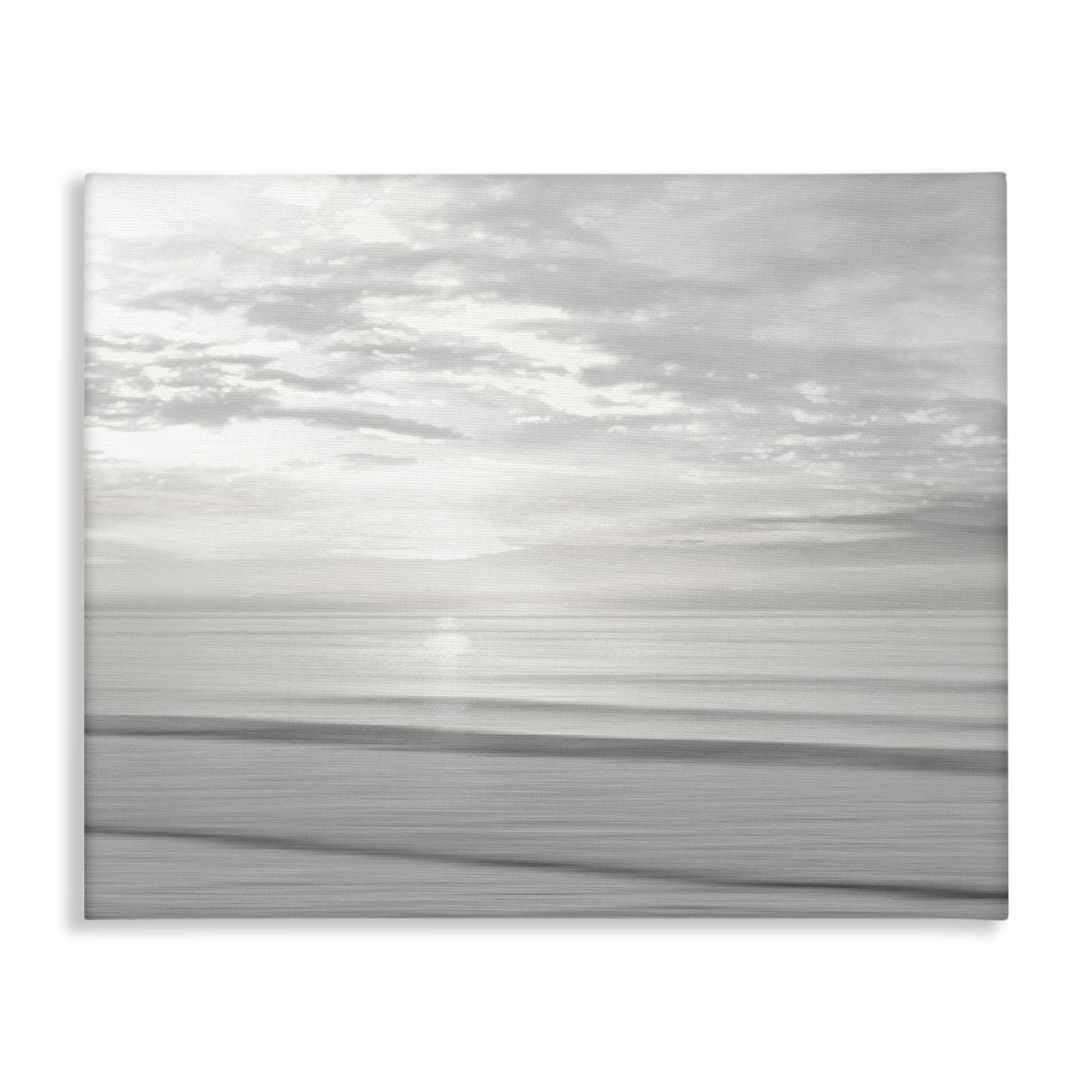 Stupell Industries BS-547-CN-36X48 Soft Serene Beach Reflection Canvas Wall Art By Maggie Olsen 48 x 36
