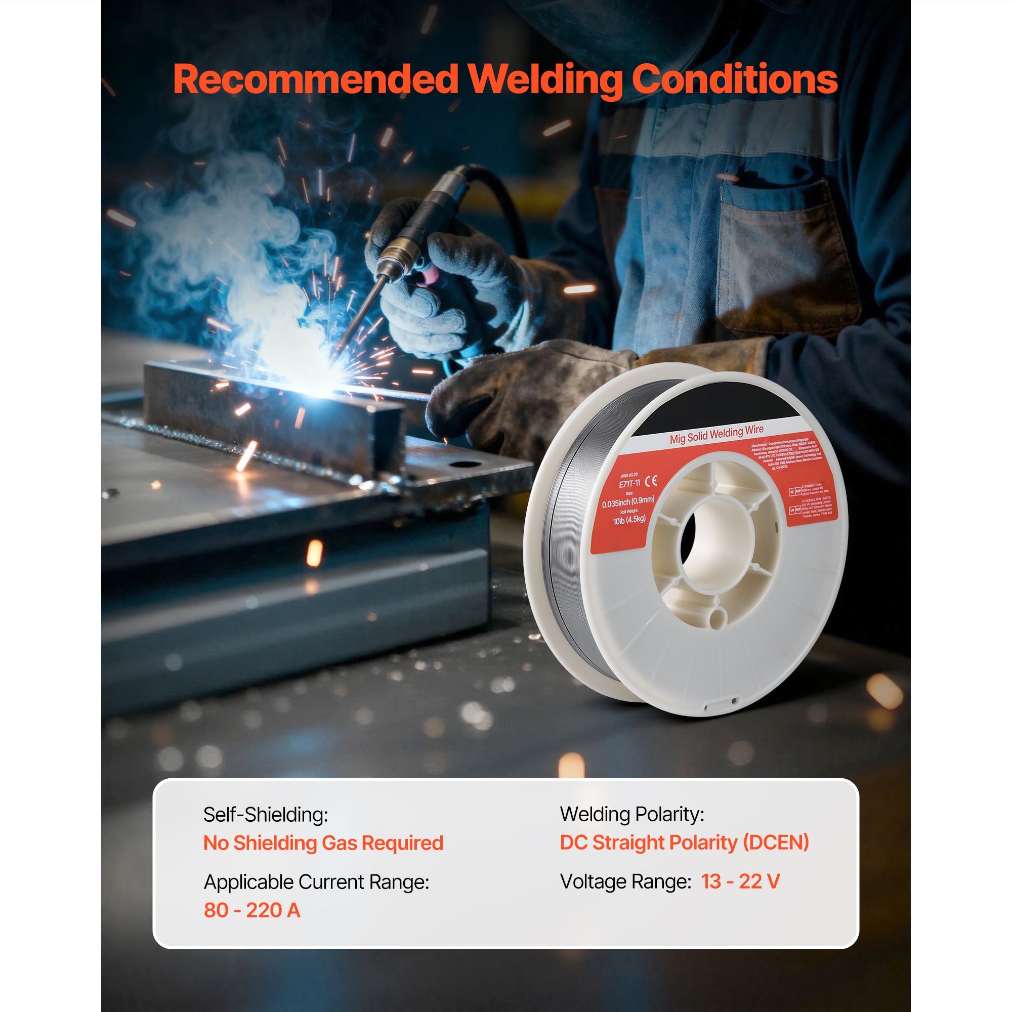 VEVOR MIGHSYXHSE71LTY1K1V0 Consumable-Welding-Wire - View #7