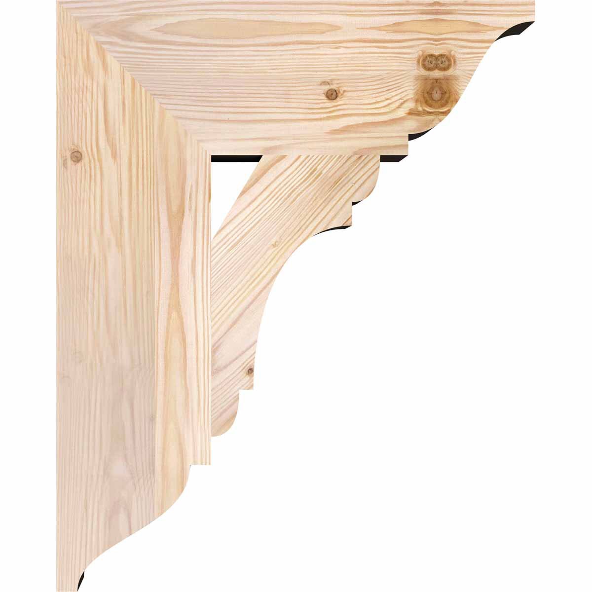 Ekena Millwork BKT06X18X22OLY01SDF Exterior-Brackets-Braces - View #3