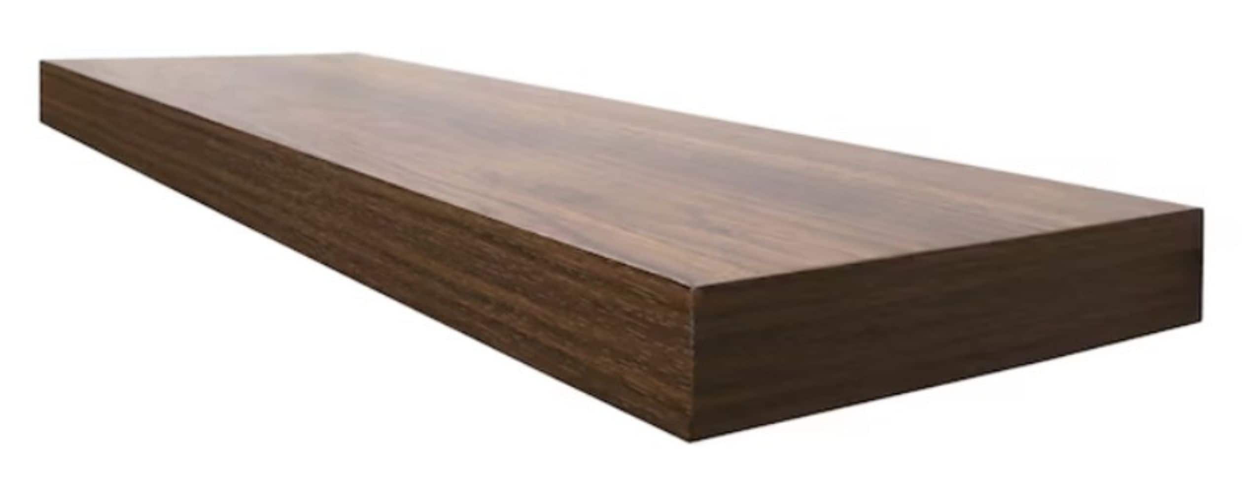 Origin 21 LOWE24WMS-DO 23.62-in L x 7.87-in D x 1.5-in H Dark Oak Particleboard Rectangular Floating shelf
