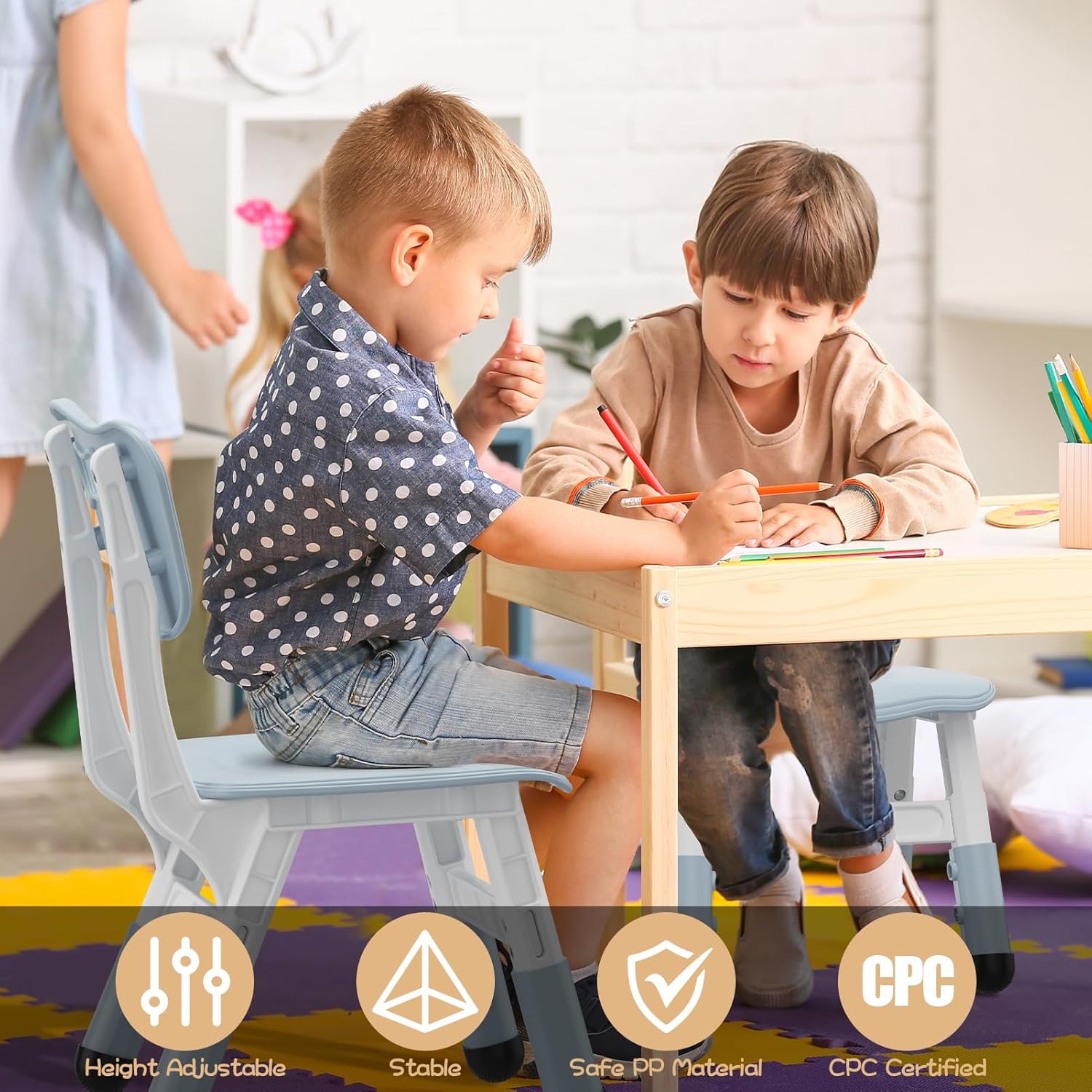Garvee DQJ-PTO-0YXURUM9 Kids-Play-Tables - View #3